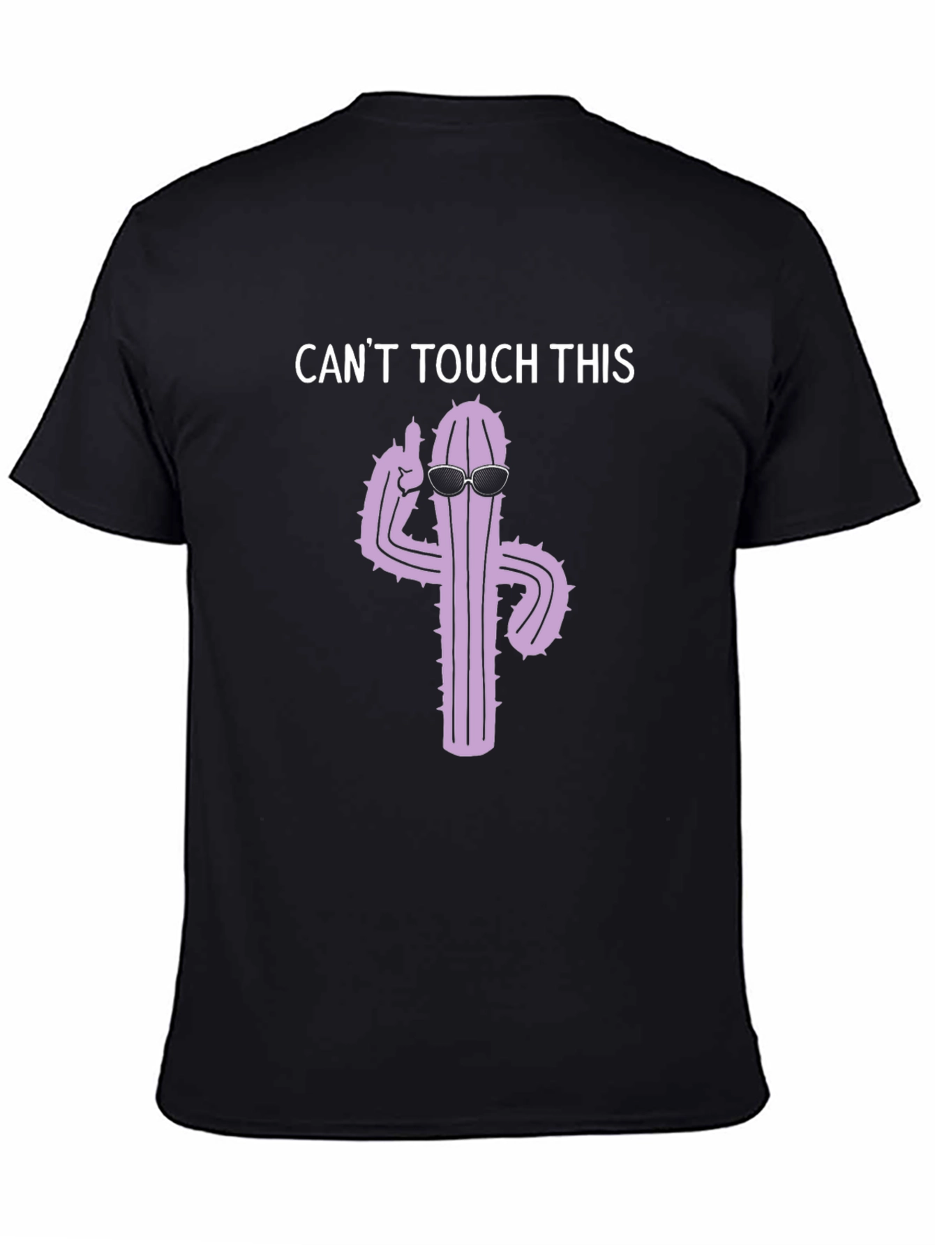 Black Can't Touch This Cactus Graphic T-Shirt view 4