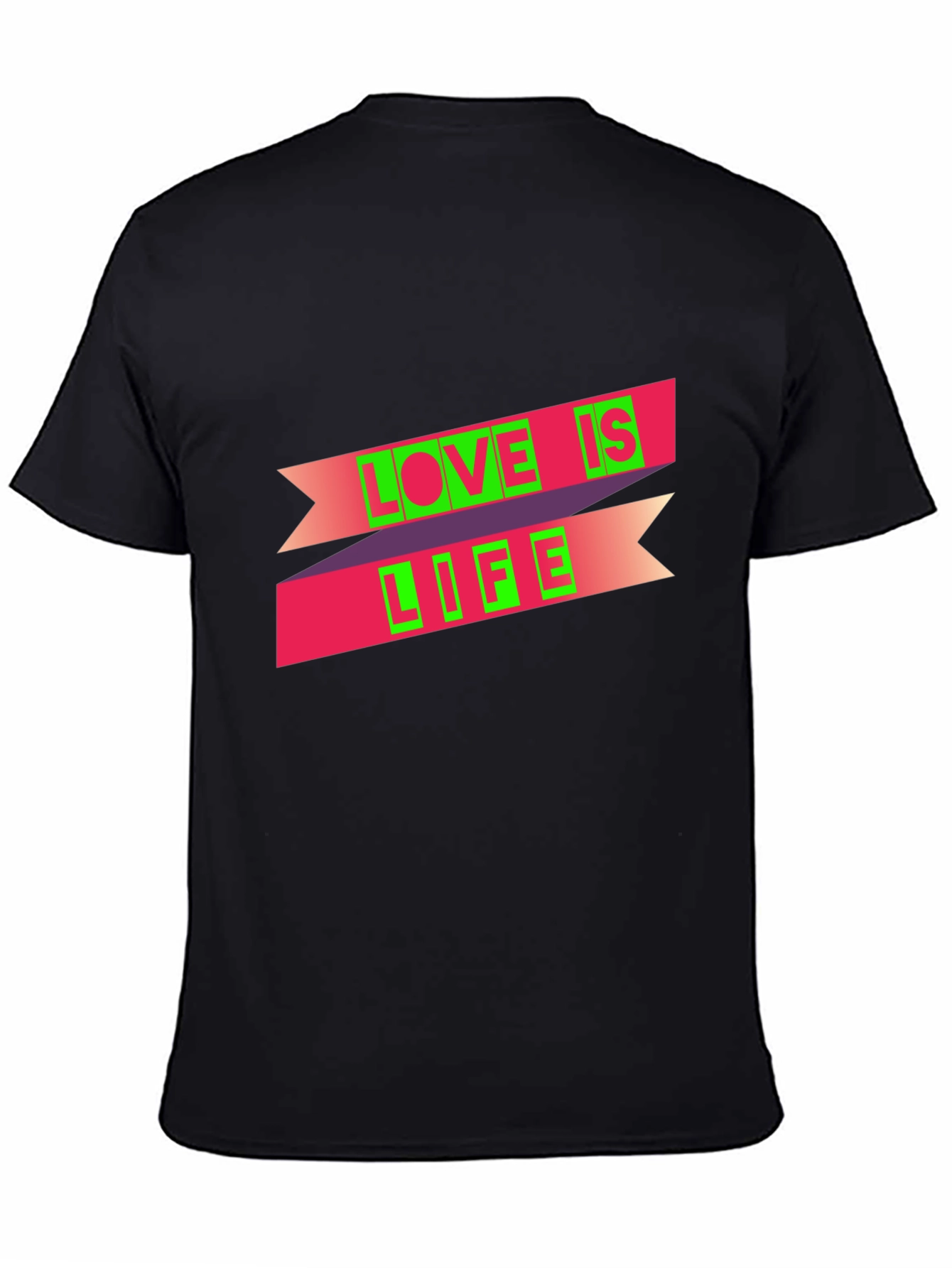 Black Love is Life Graphic Tee - Black view 4