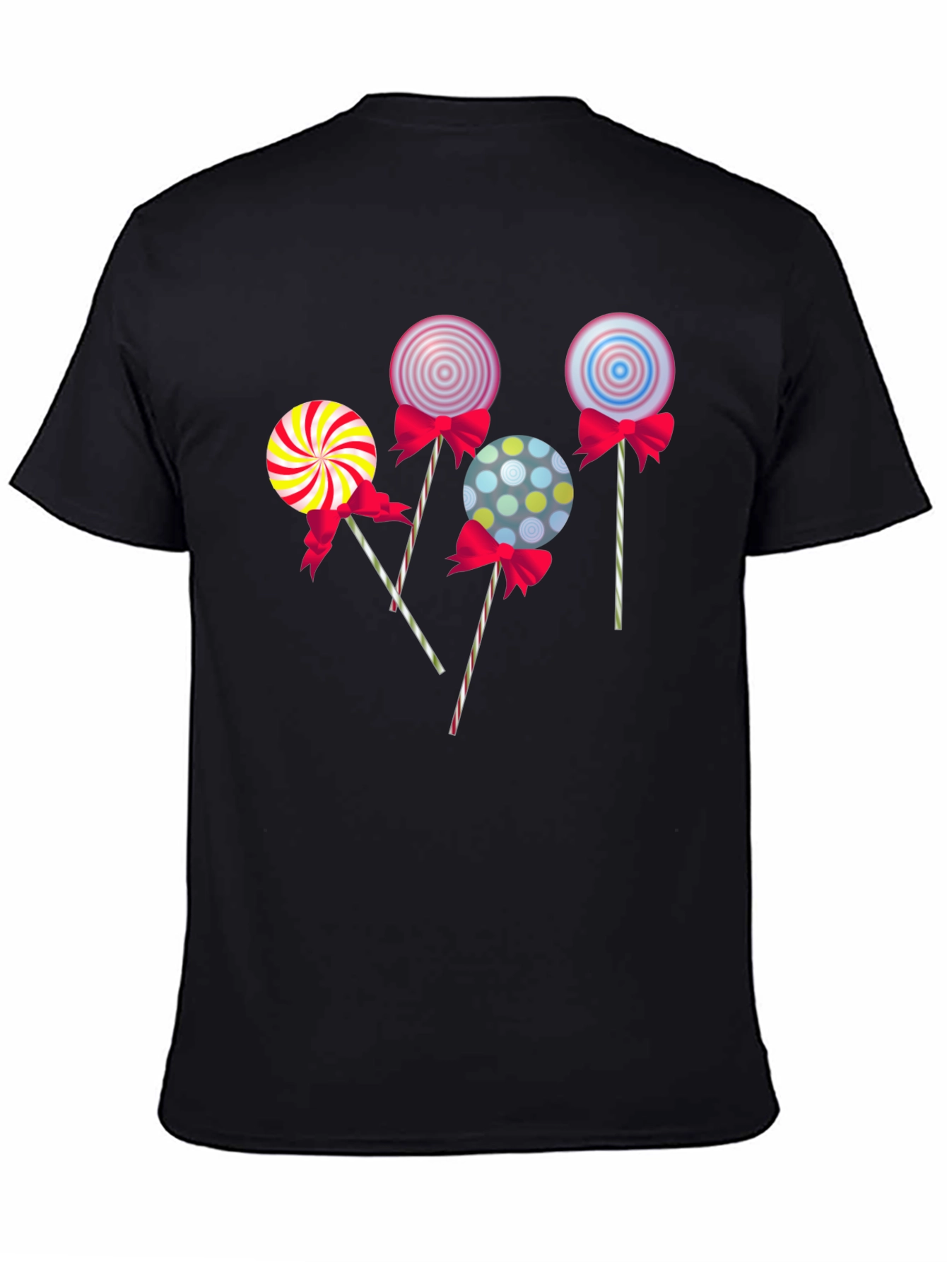 Black Lollipop Graphic T-Shirt - Fun & Stylish Design view 4