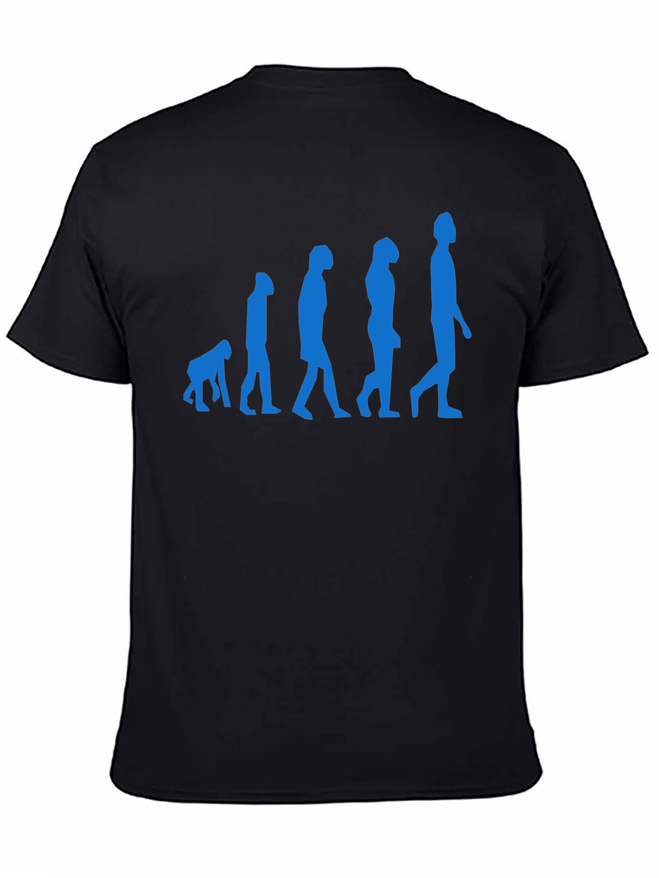 Black Evolution of Man Black Graphic Tee view 4
