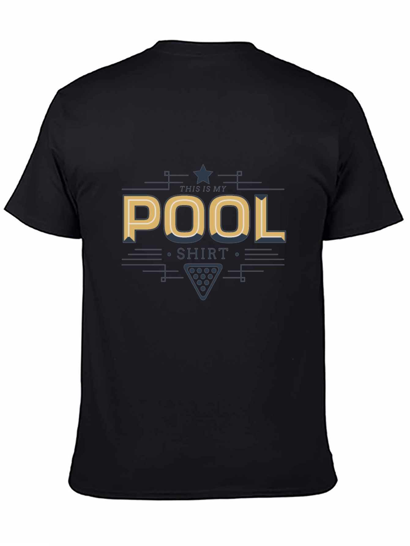 Black Pool Shirt - This is My Pool Shirt Graphic Tee view 4