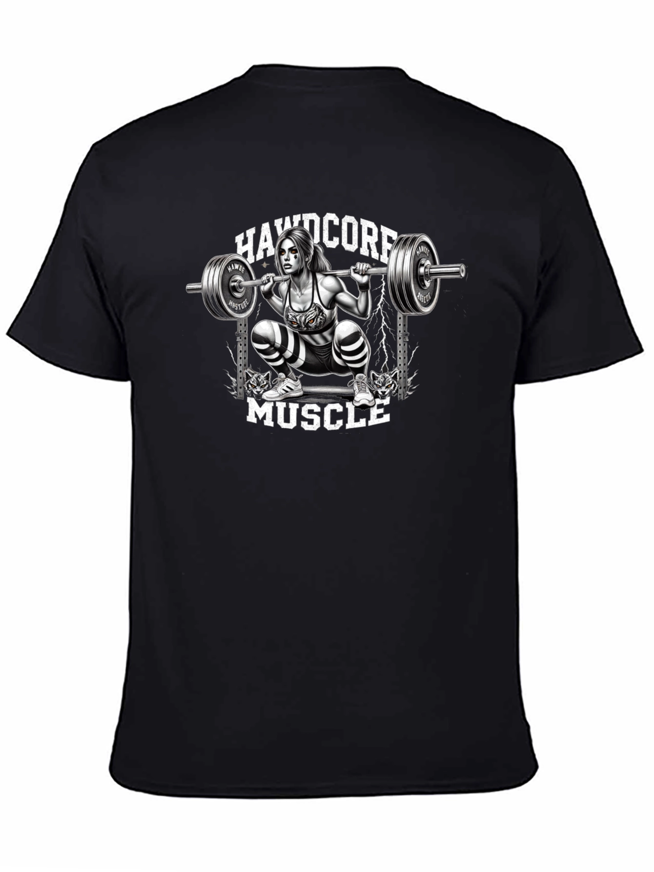 Hardcore Muscle Squat Graphic Tee - 4