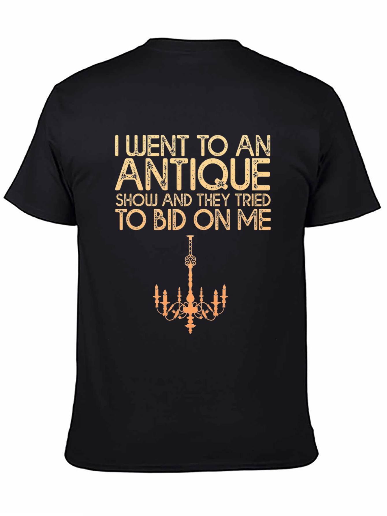 Black Antique Show Funny T-Shirt view 4