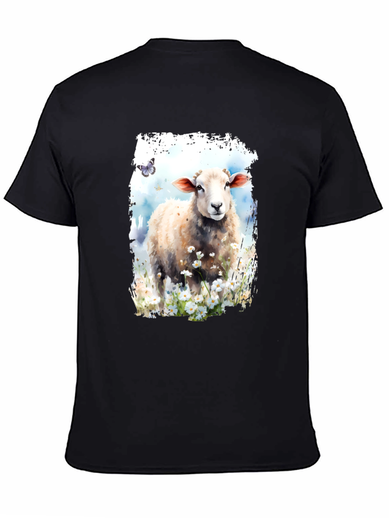 Black Sheep Meadow Black Graphic Tee view 4