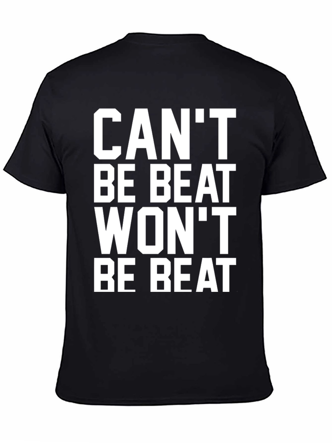 Black Can't Be Beat Men's Black Graphic T-Shirt view 4