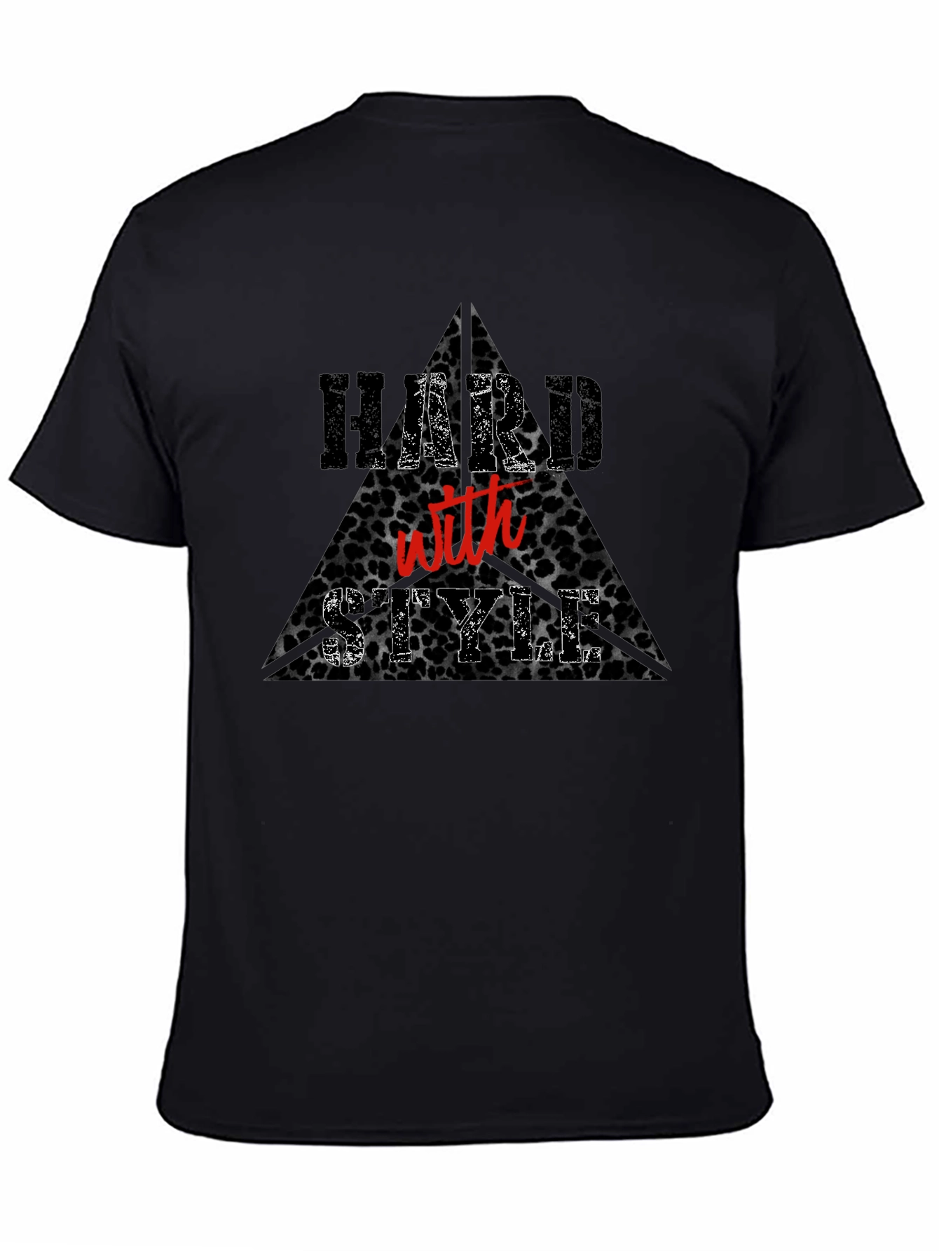 Black Hard with Style Graphic T-Shirt view 4