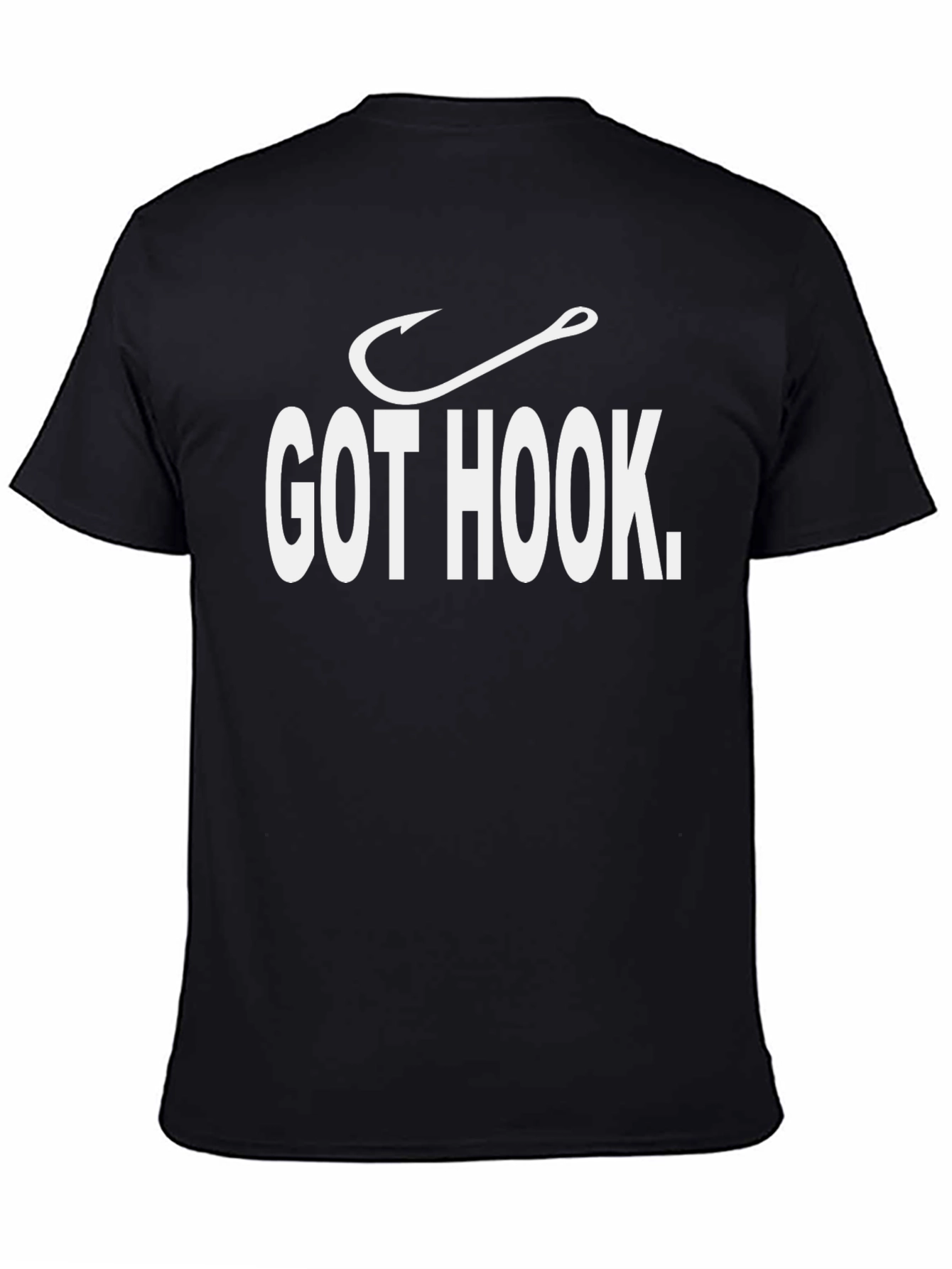 Black Got Hook T-Shirt - Fishing Enthusiast Tee view 4