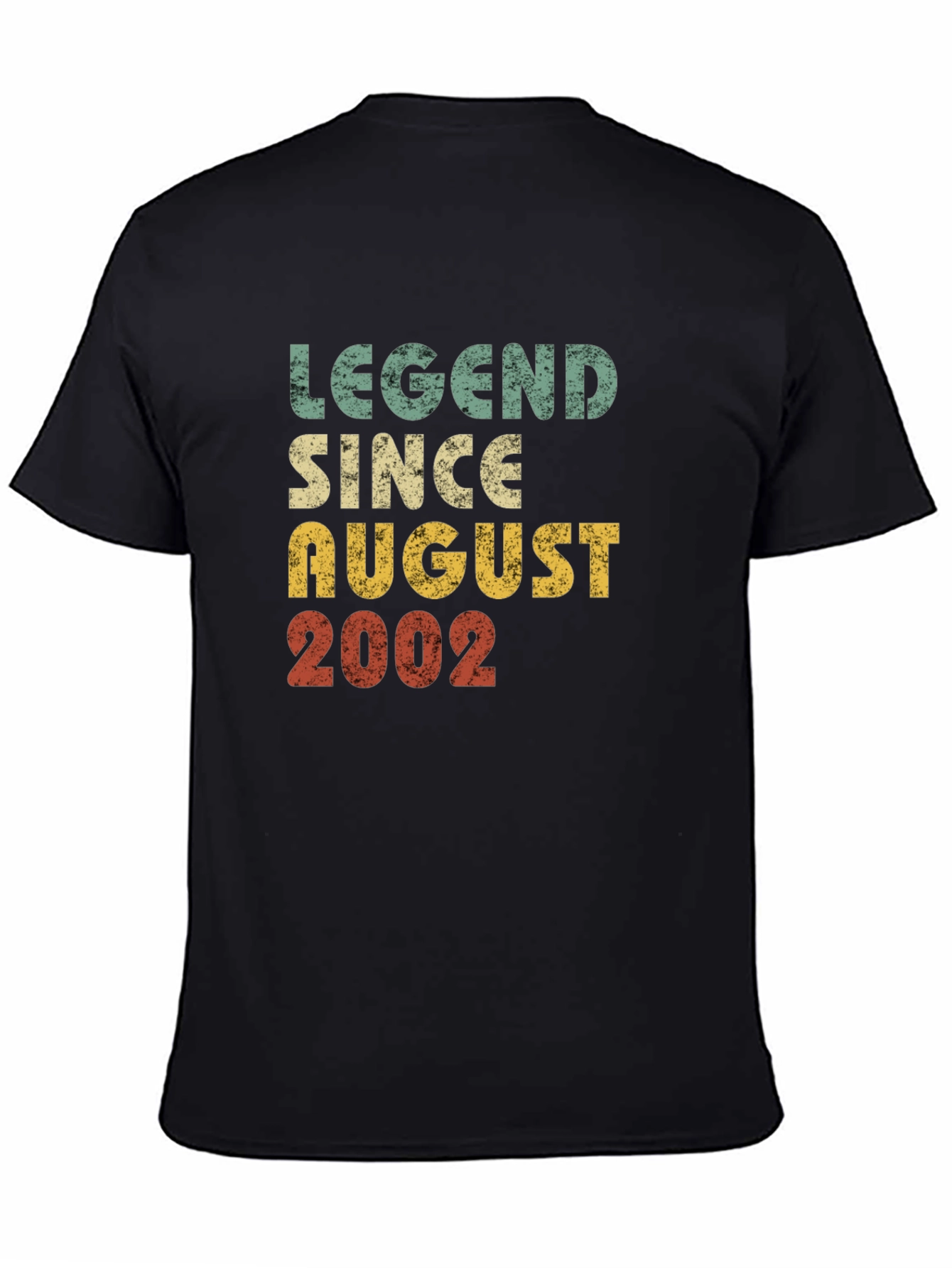 Black Legend Since August 2002 Graphic T-Shirt view 4