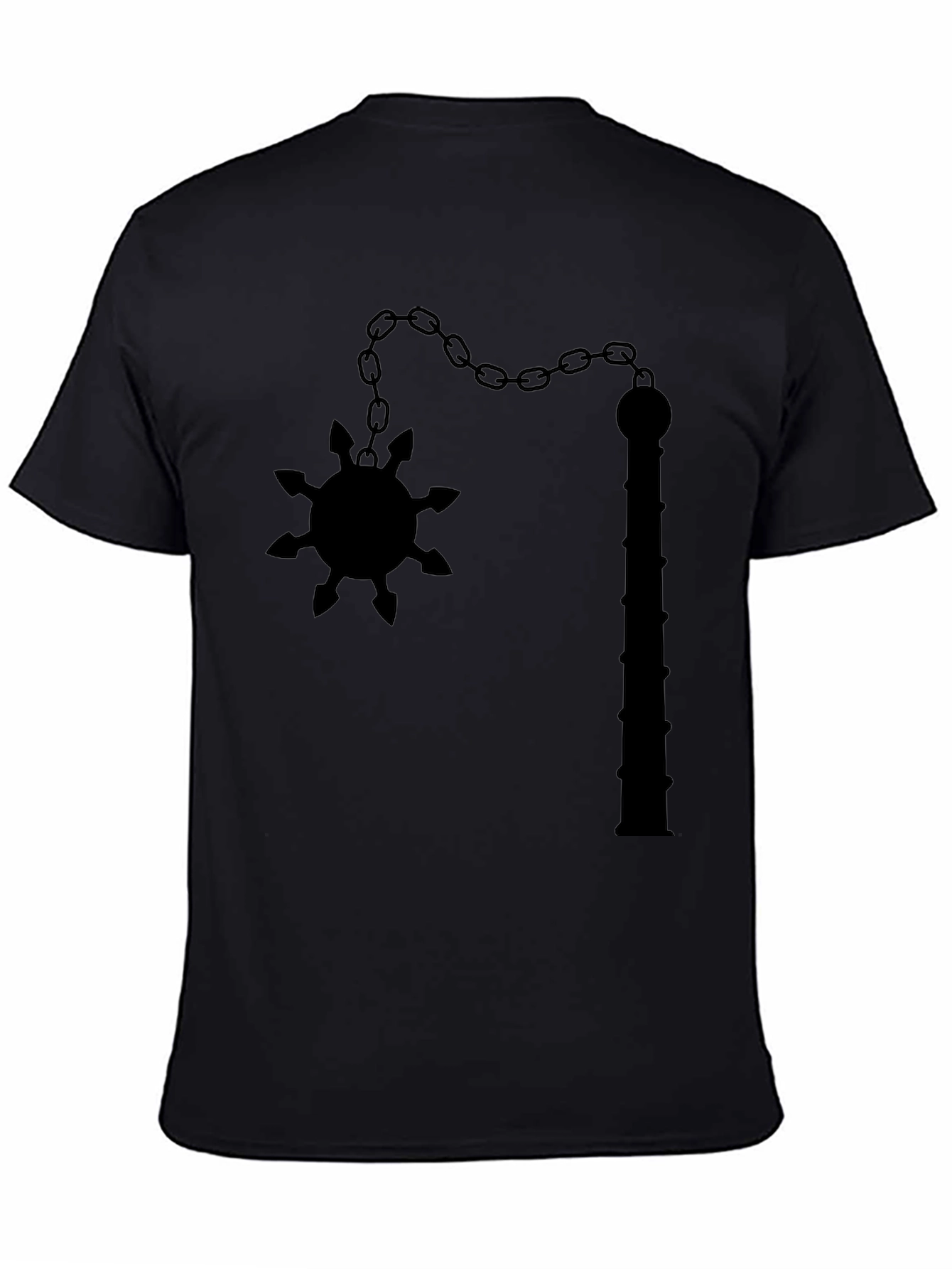 Black Flail Graphic Tee - Unique Edgy Design - 4