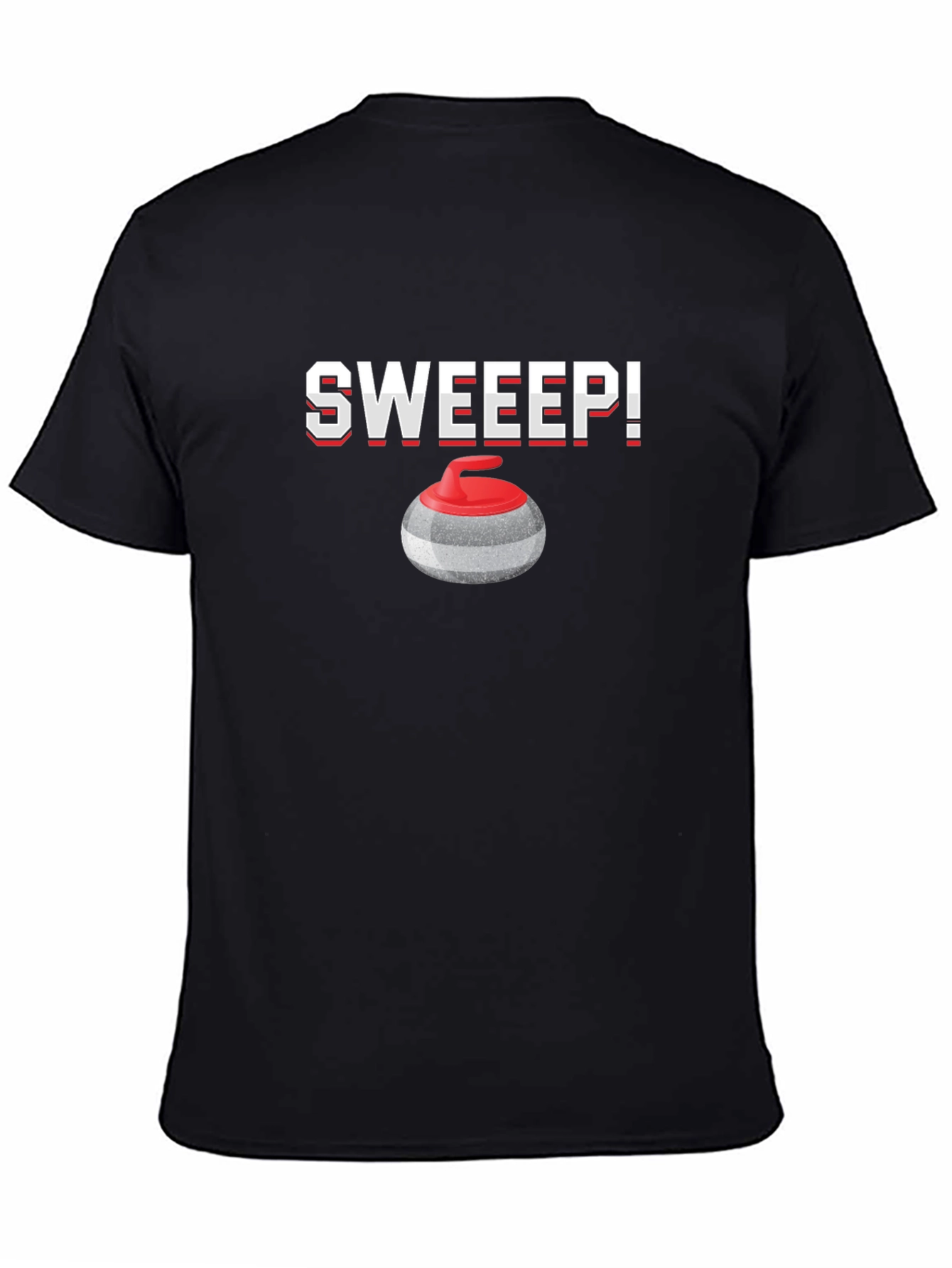 Black Sweep Curling T-Shirt view 4