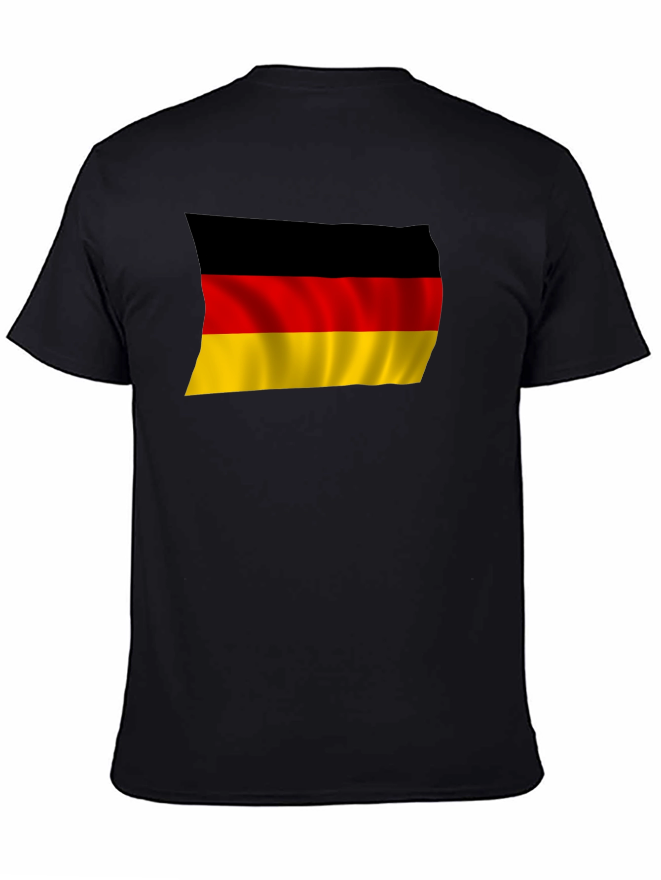 Black Germany Flag T-Shirt - Black Pride Tee view 4