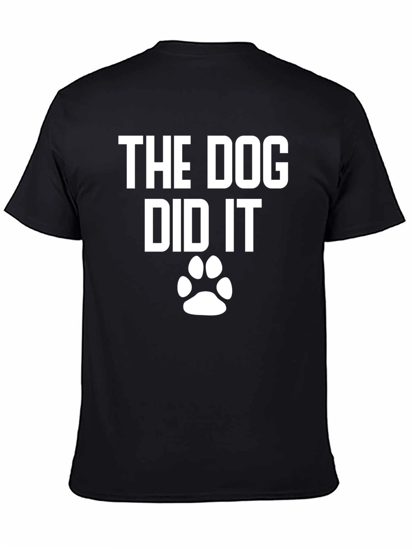 Black The Dog Did It! Novelty T-Shirt view 4