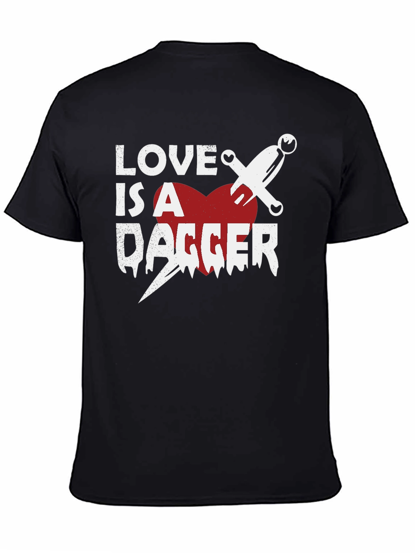 Black Love is a Dagger Graphic Tee view 4