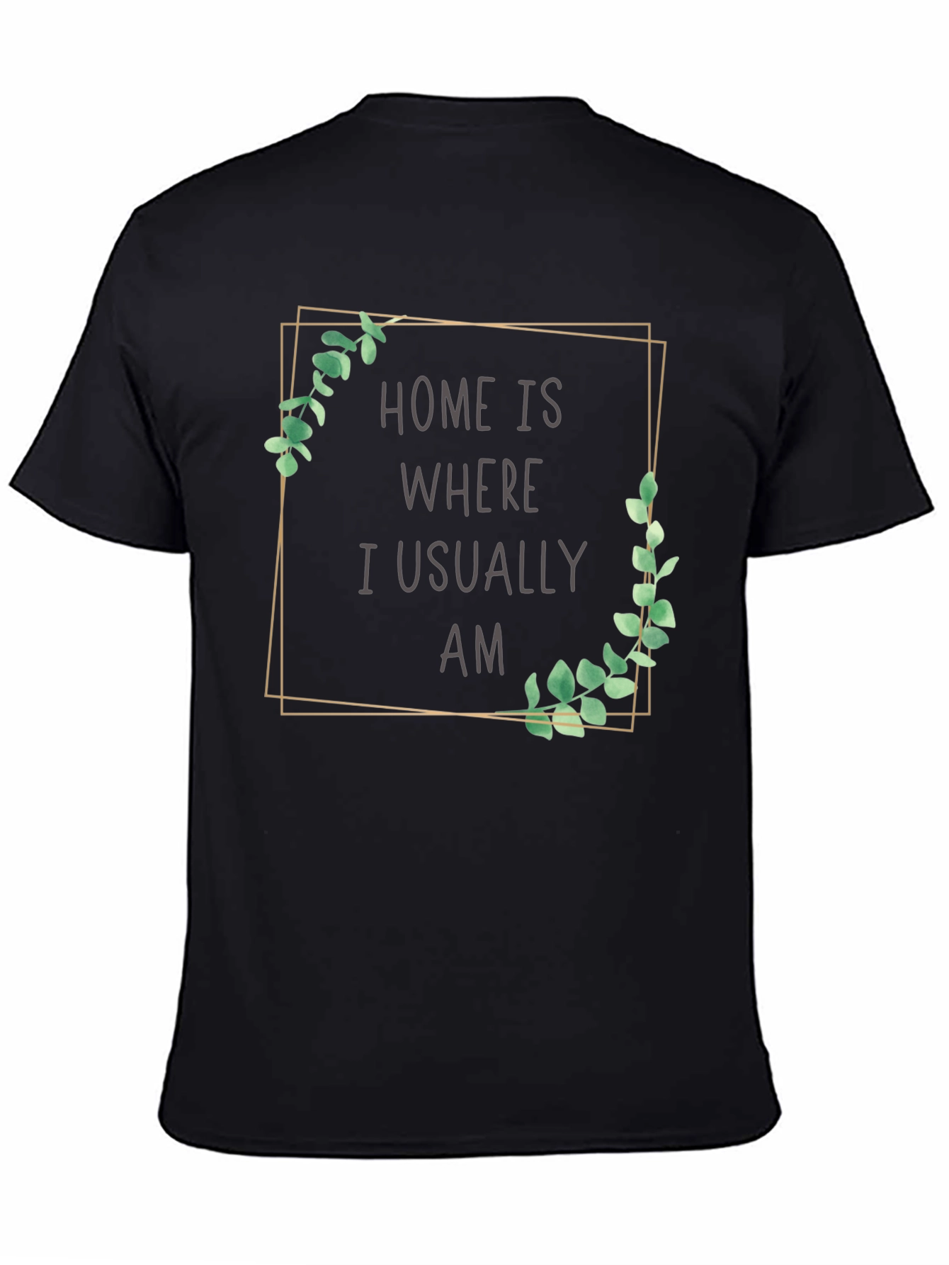 Black Home is Where I Am T-Shirt view 4