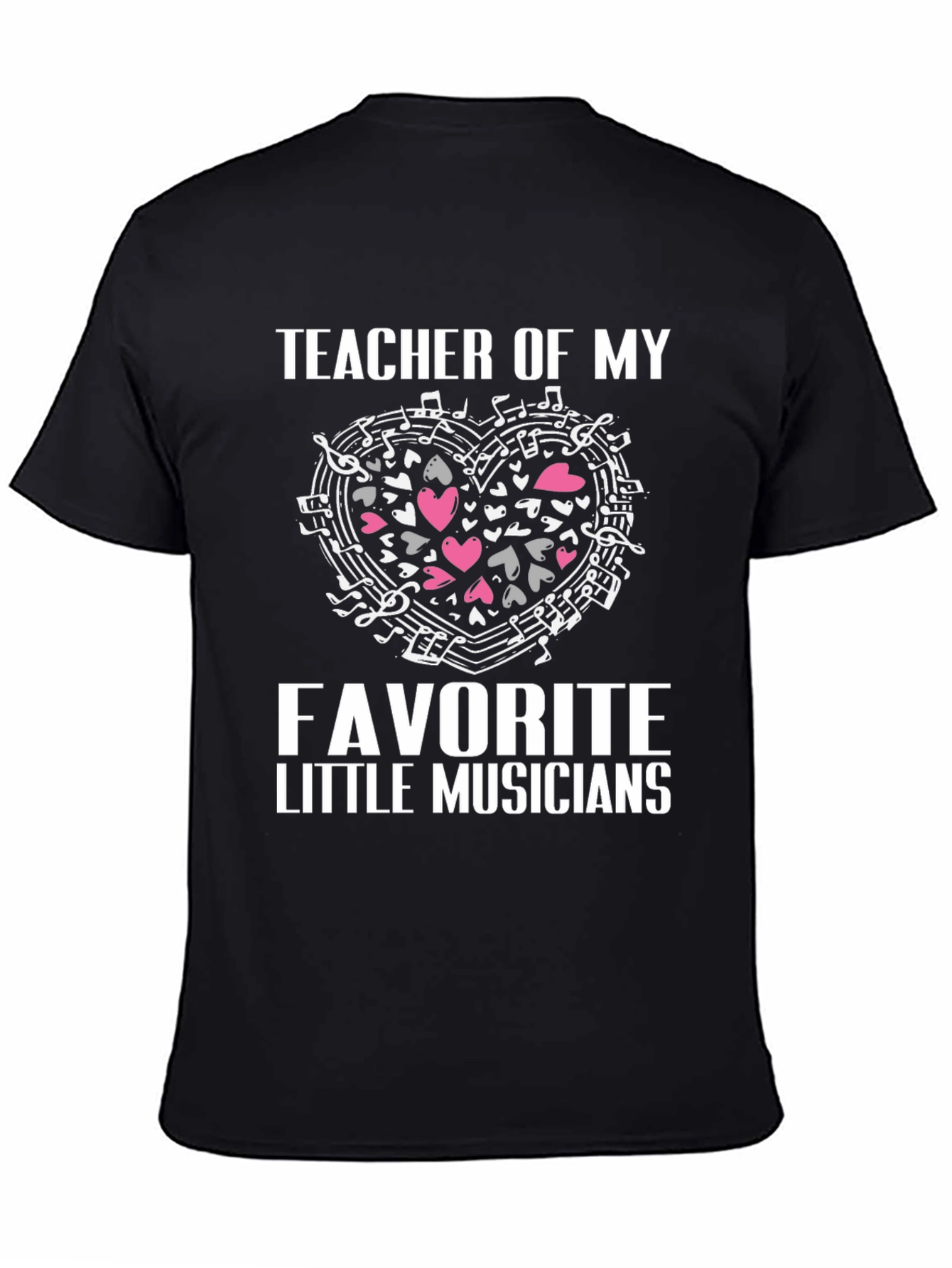 Black Music Teacher T-Shirt view 4