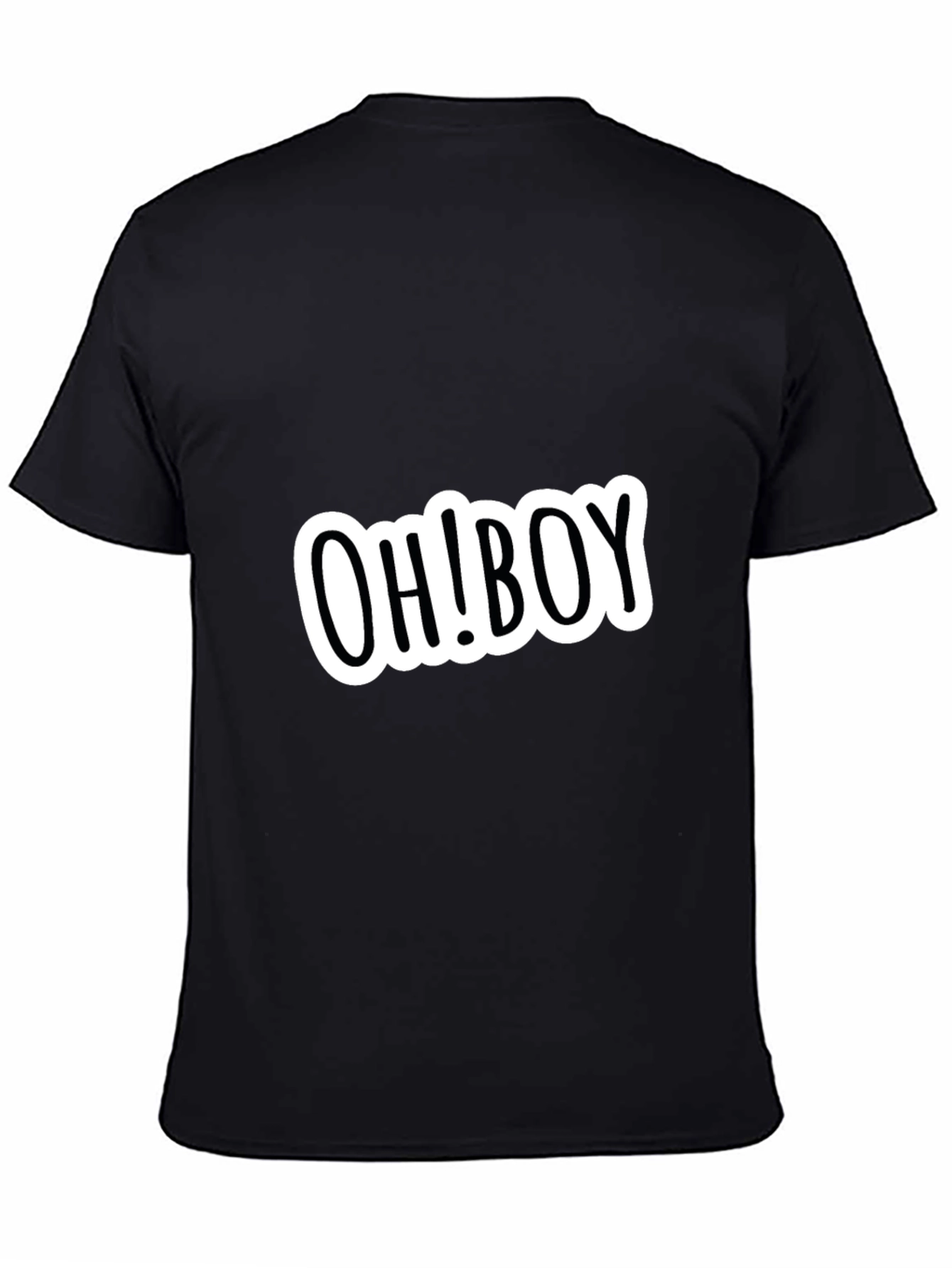 Black OH! BOY Graphic Black Tee - Casual Style view 4