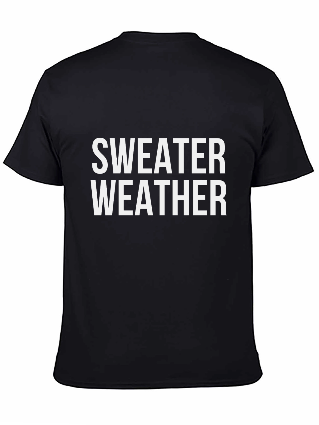Black Sweater Weather Graphic Tee - Cozy Season Ready! view 4