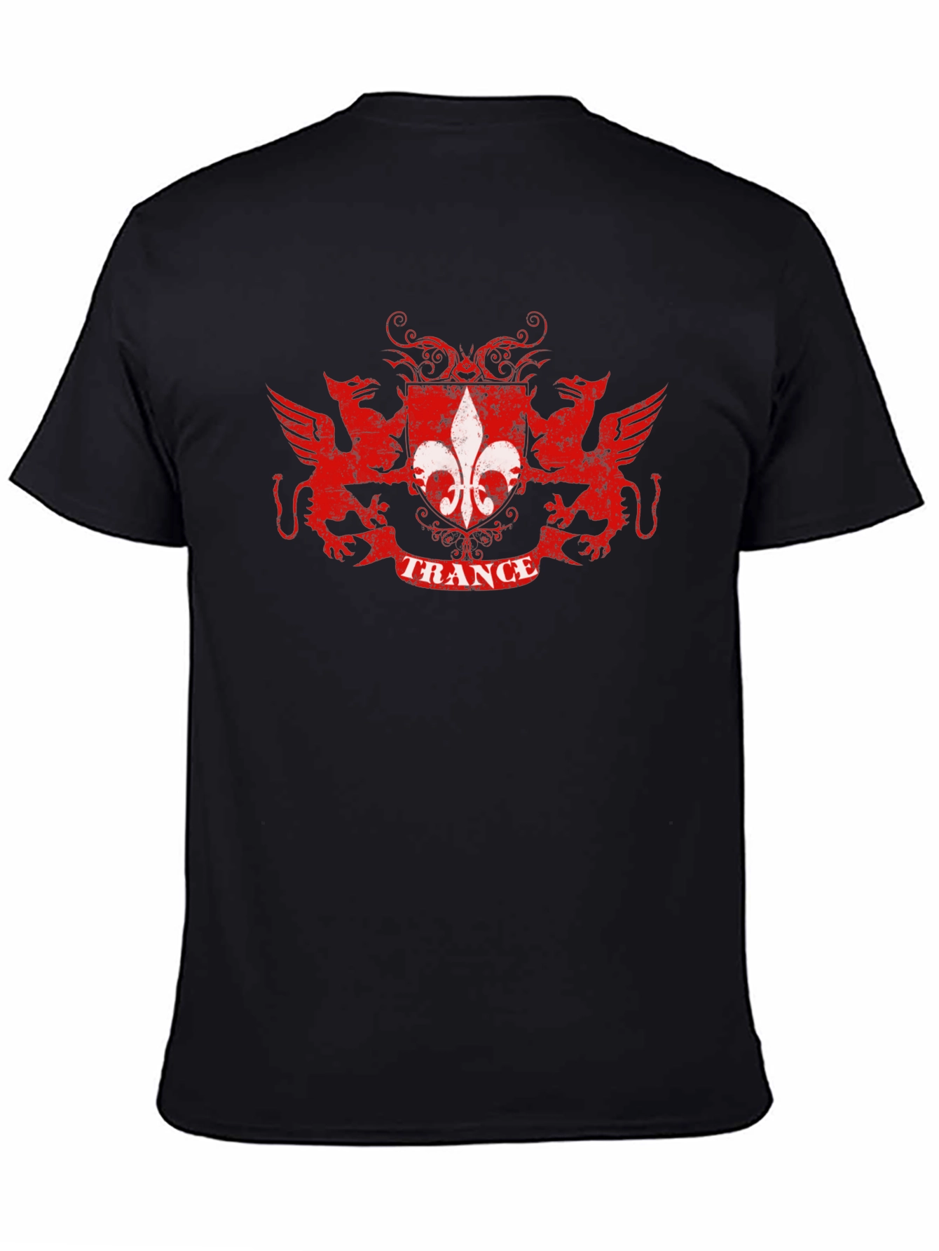 Black Trance Crest Black T-Shirt view 4