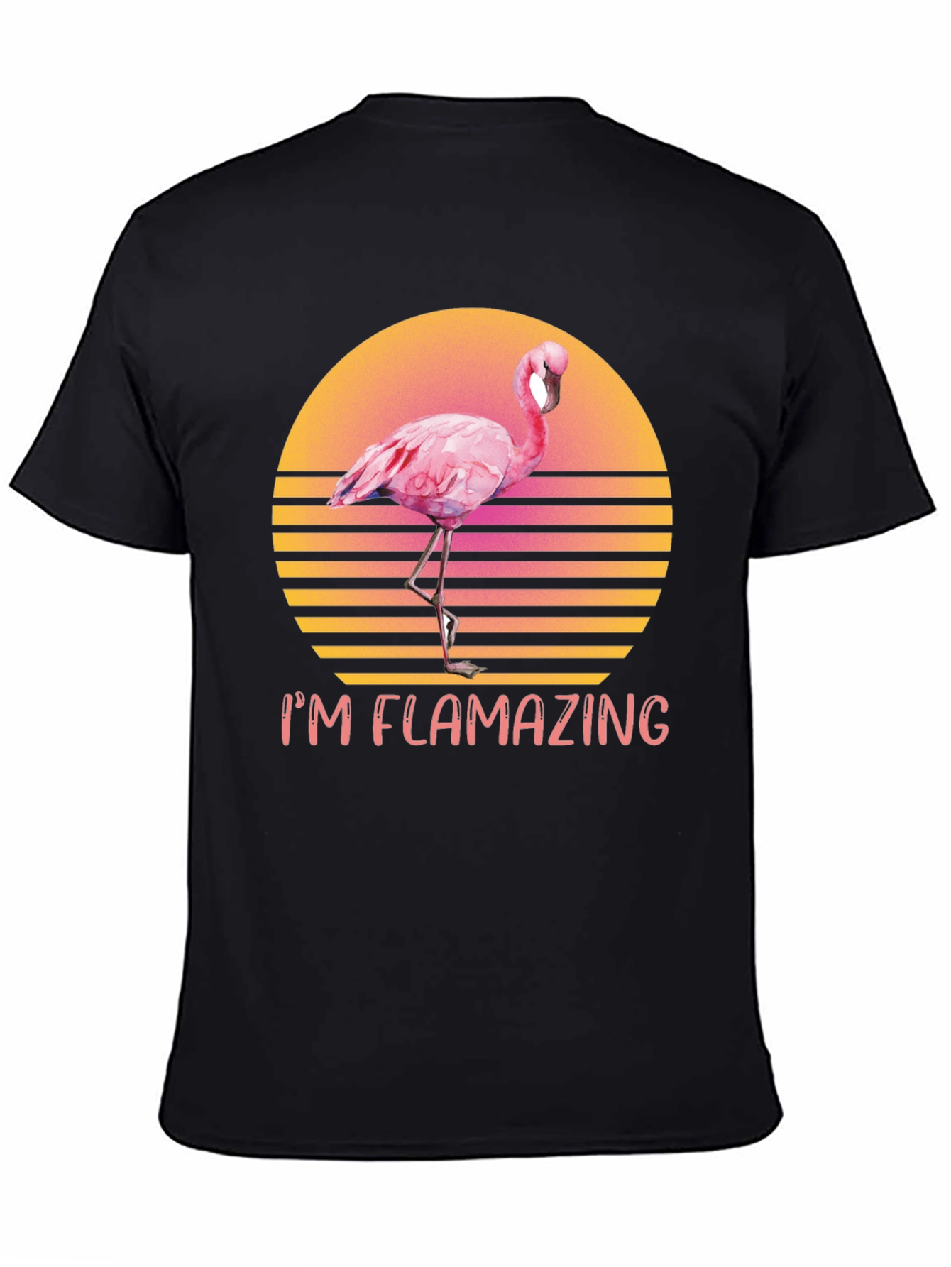 I'm Flamazing T-Shirt - Retro Flamingo Design - 4