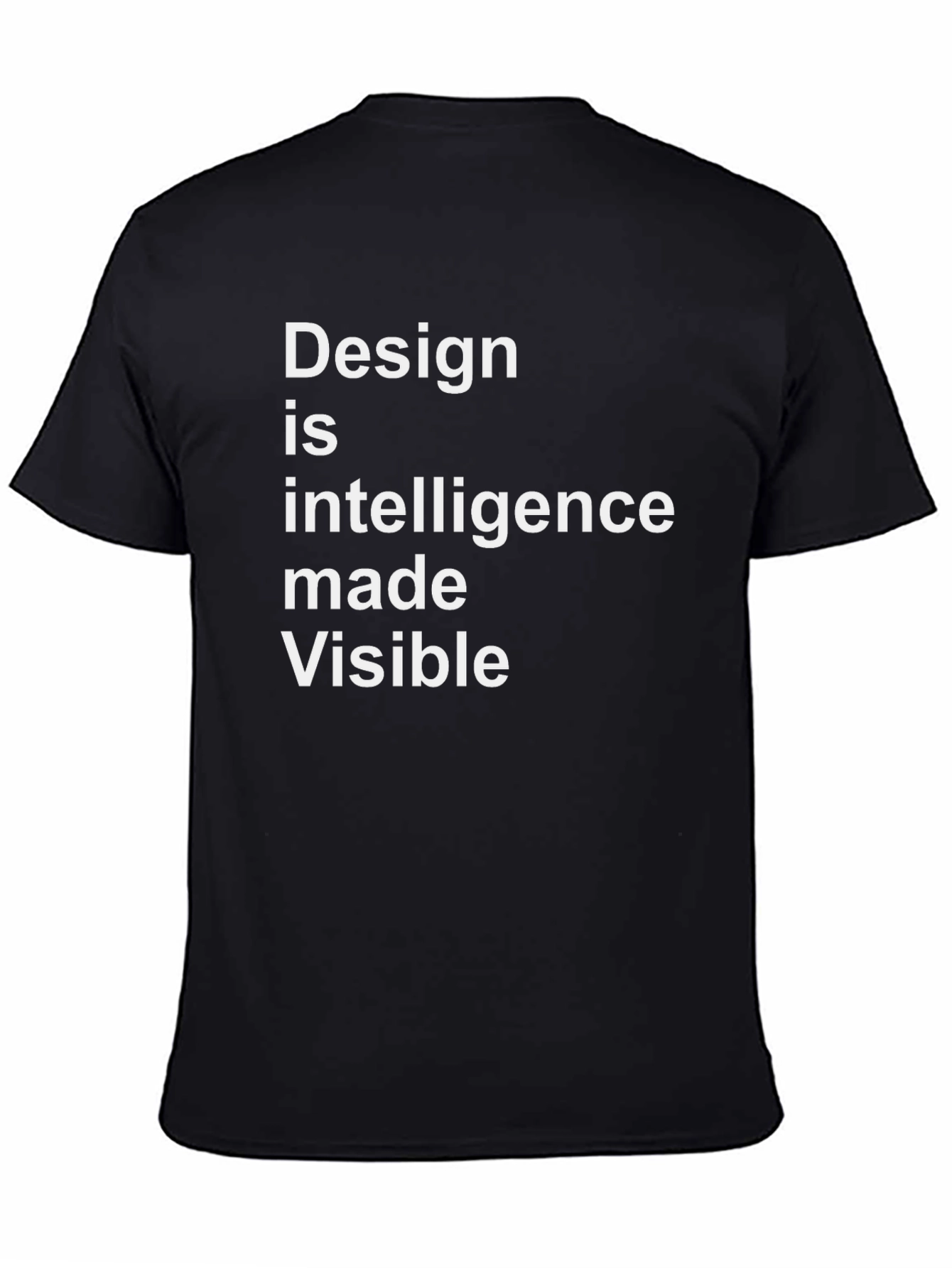 Black Design Intelligence Visible Graphic Tee view 4
