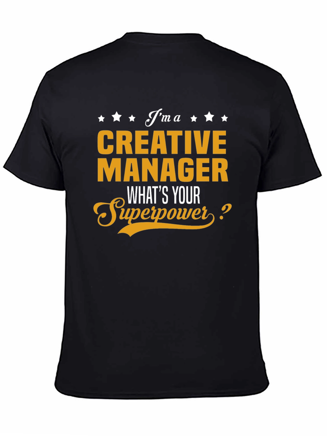 Black Creative Manager Superpower T-Shirt - Gift Idea view 4