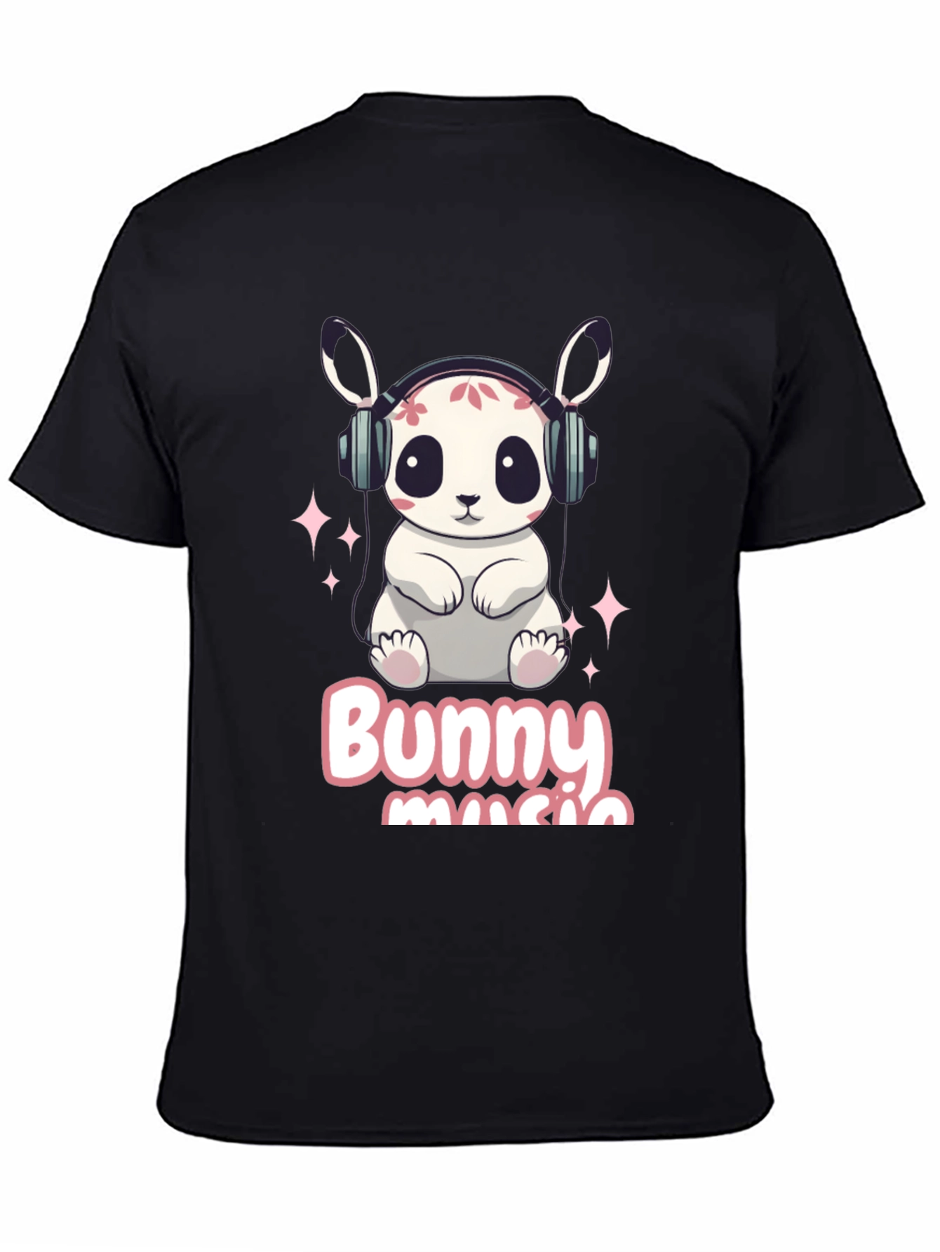 Black Bunny Music T-Shirt view 4