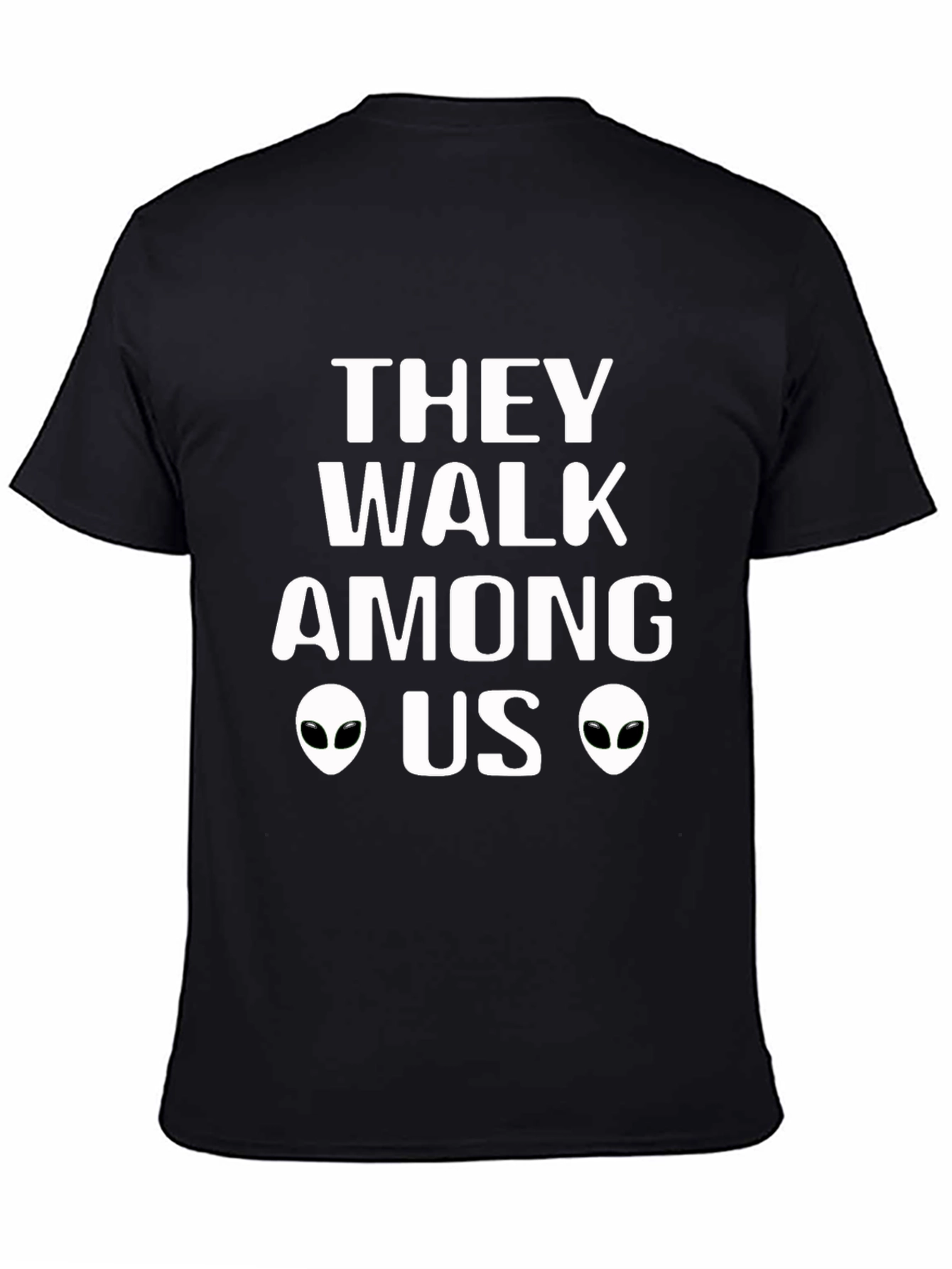 Black They Walk Among Us Graphic T-Shirt view 4
