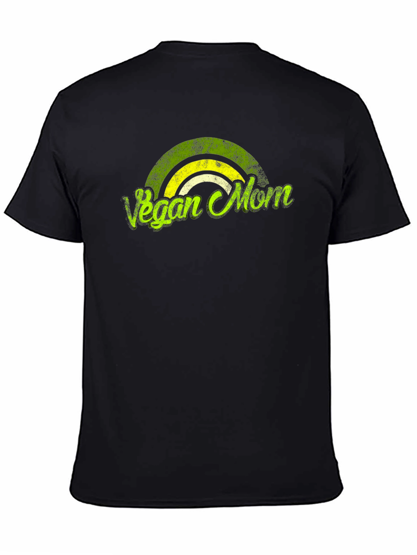 Black Vegan Mom T-Shirt Black Graphic Tee view 4