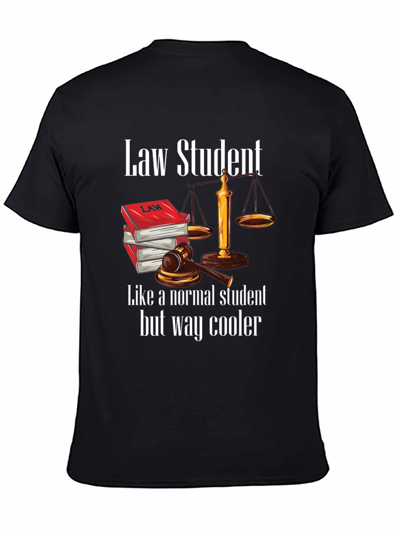 Law Student Novelty Graphic Tee - 4