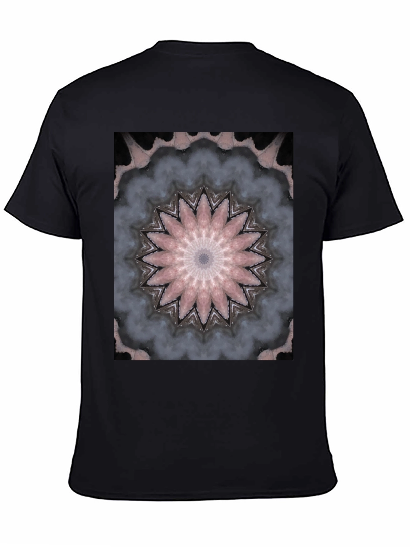 Black Mandala T-Shirt - Unique Graphic Tee view 4