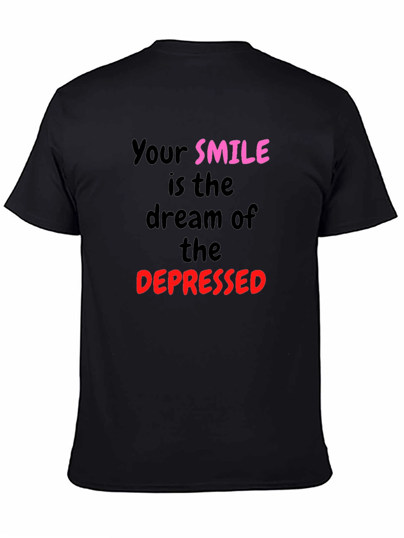 Black Smile Dream Graphic Tee - Black view 4