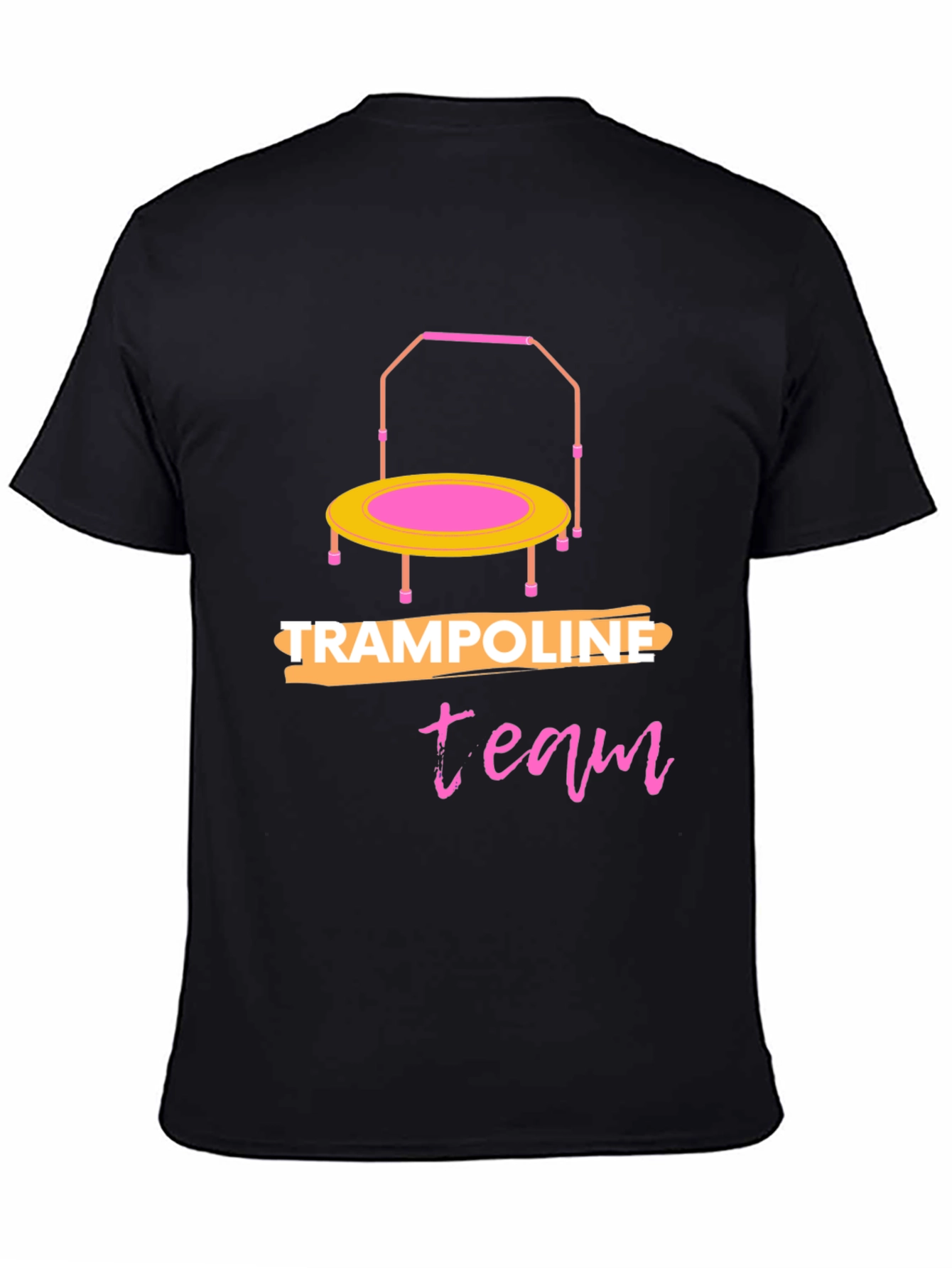 Black Trampoline Team Black T-Shirt view 4