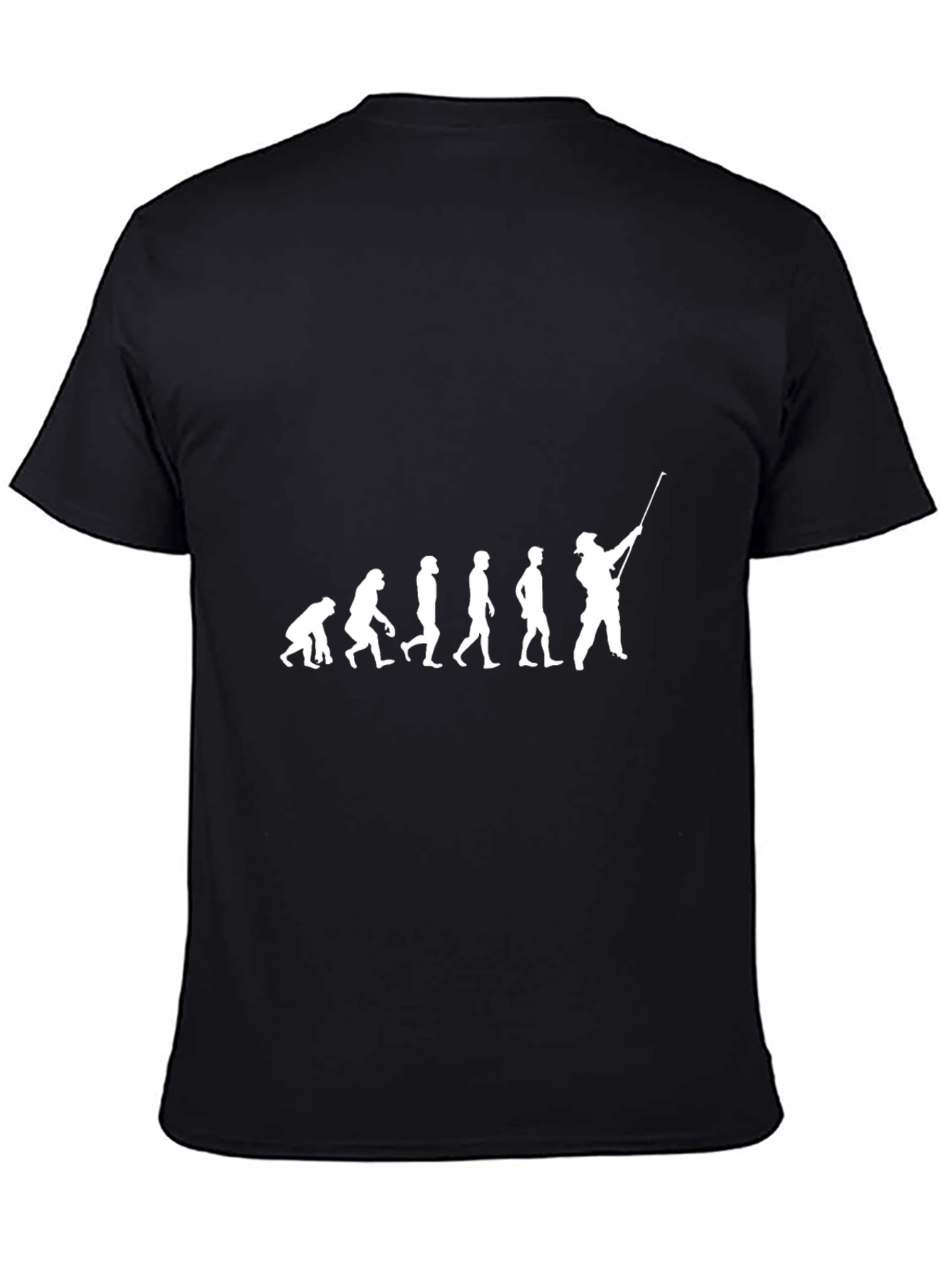 Black Evolution of Golf Black T-Shirt view 4