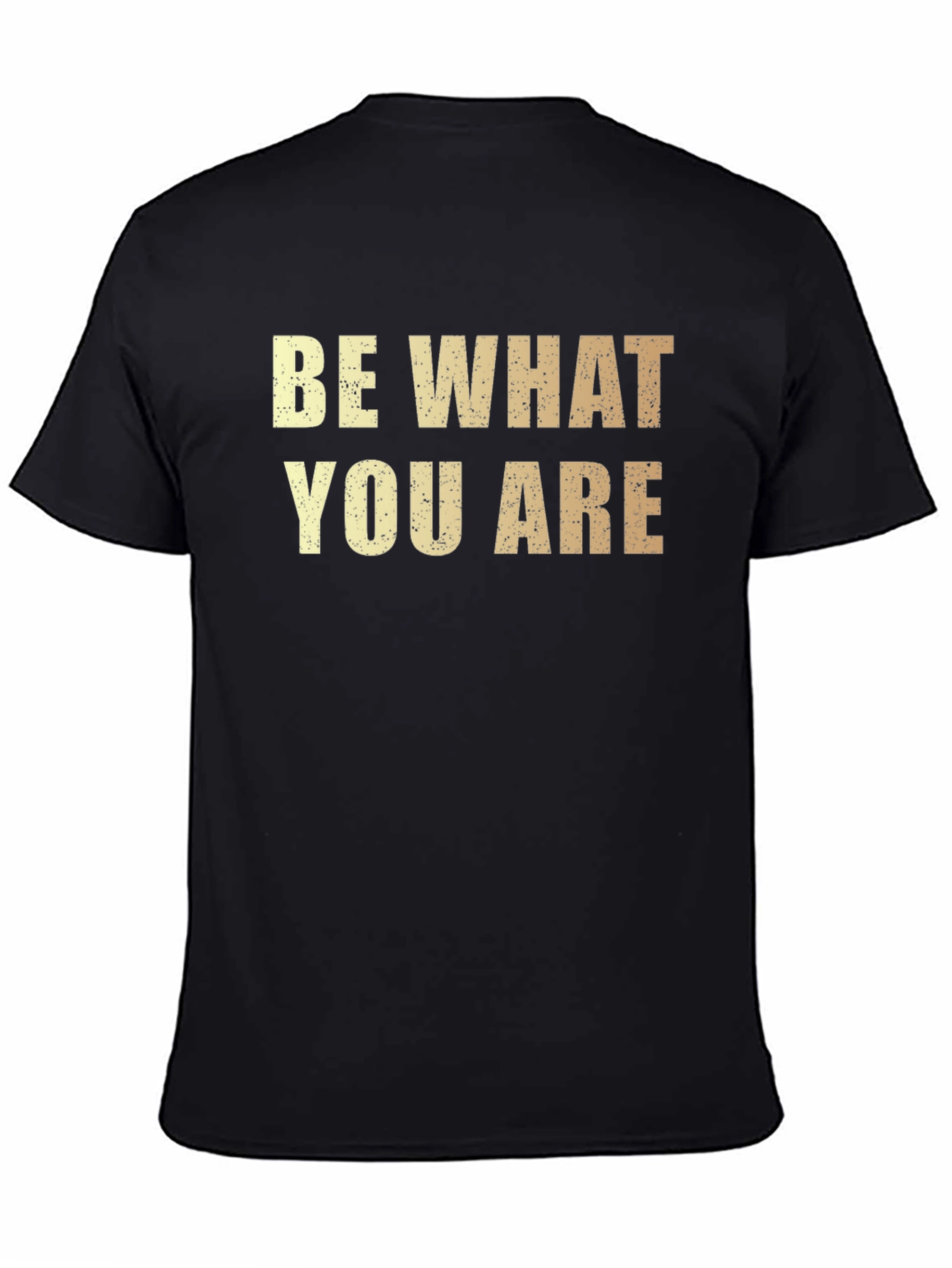 Black Be What You Are Black Graphic Tee view 4