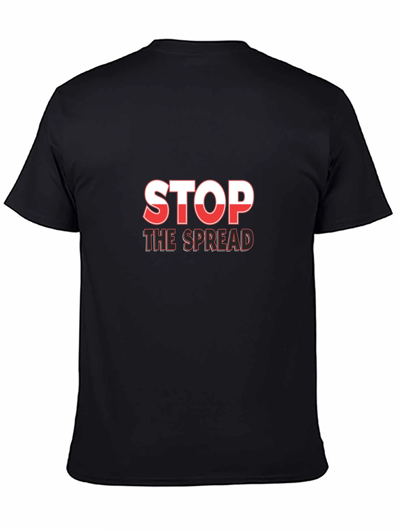 Black Stop the Spread Graphic Tee view 4