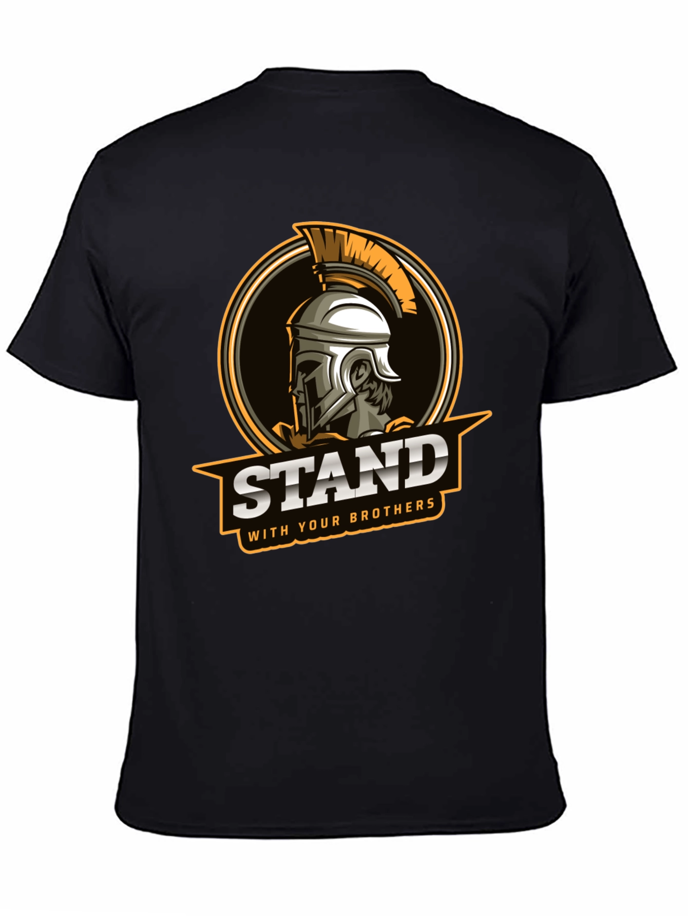 Black Stand With Your Brothers Graphic Tee view 4