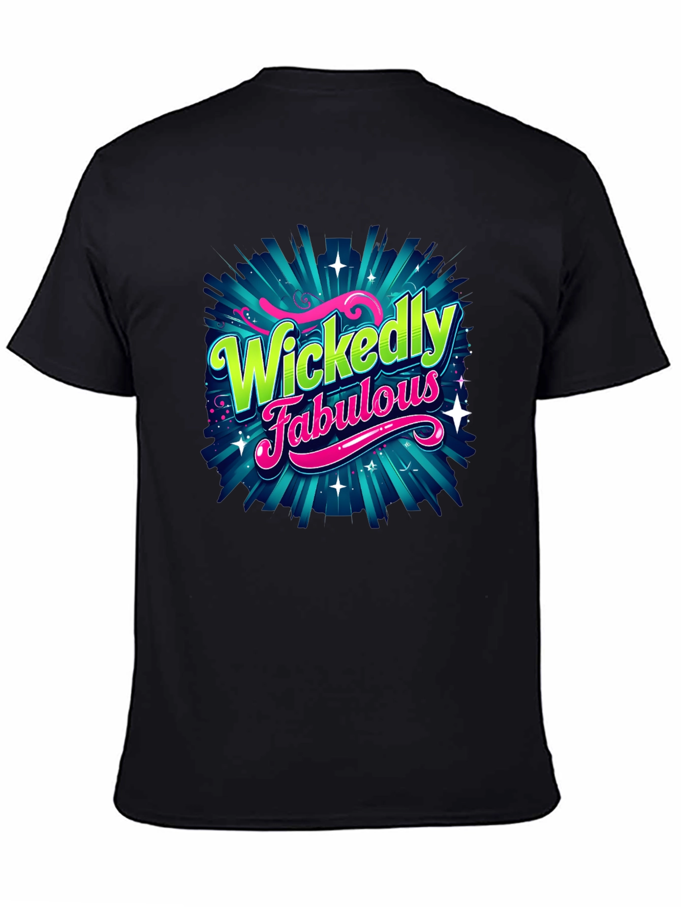 Black Wickedly Fabulous Graphic T-Shirt view 4