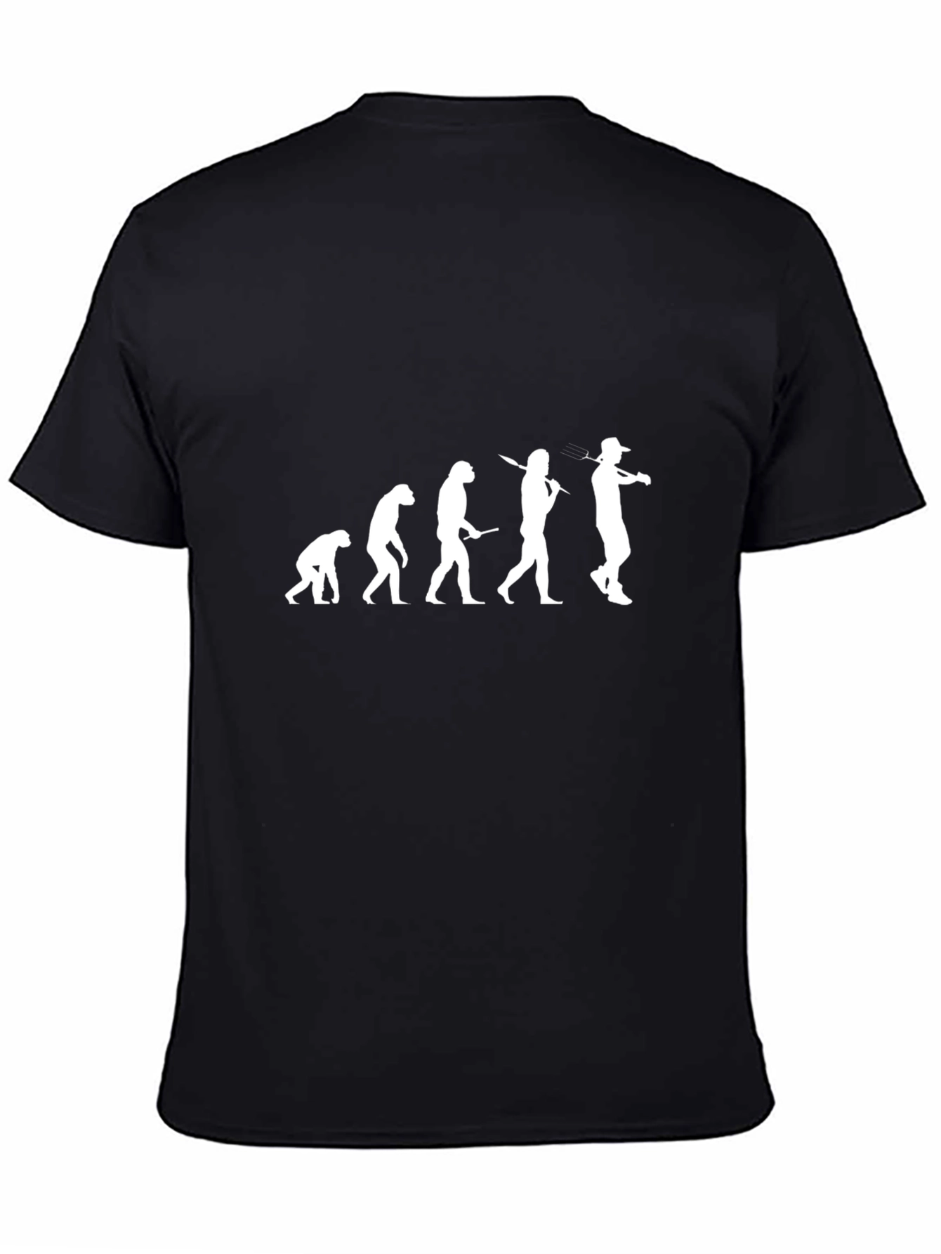 Black Evolution of Fishing T-Shirt view 4