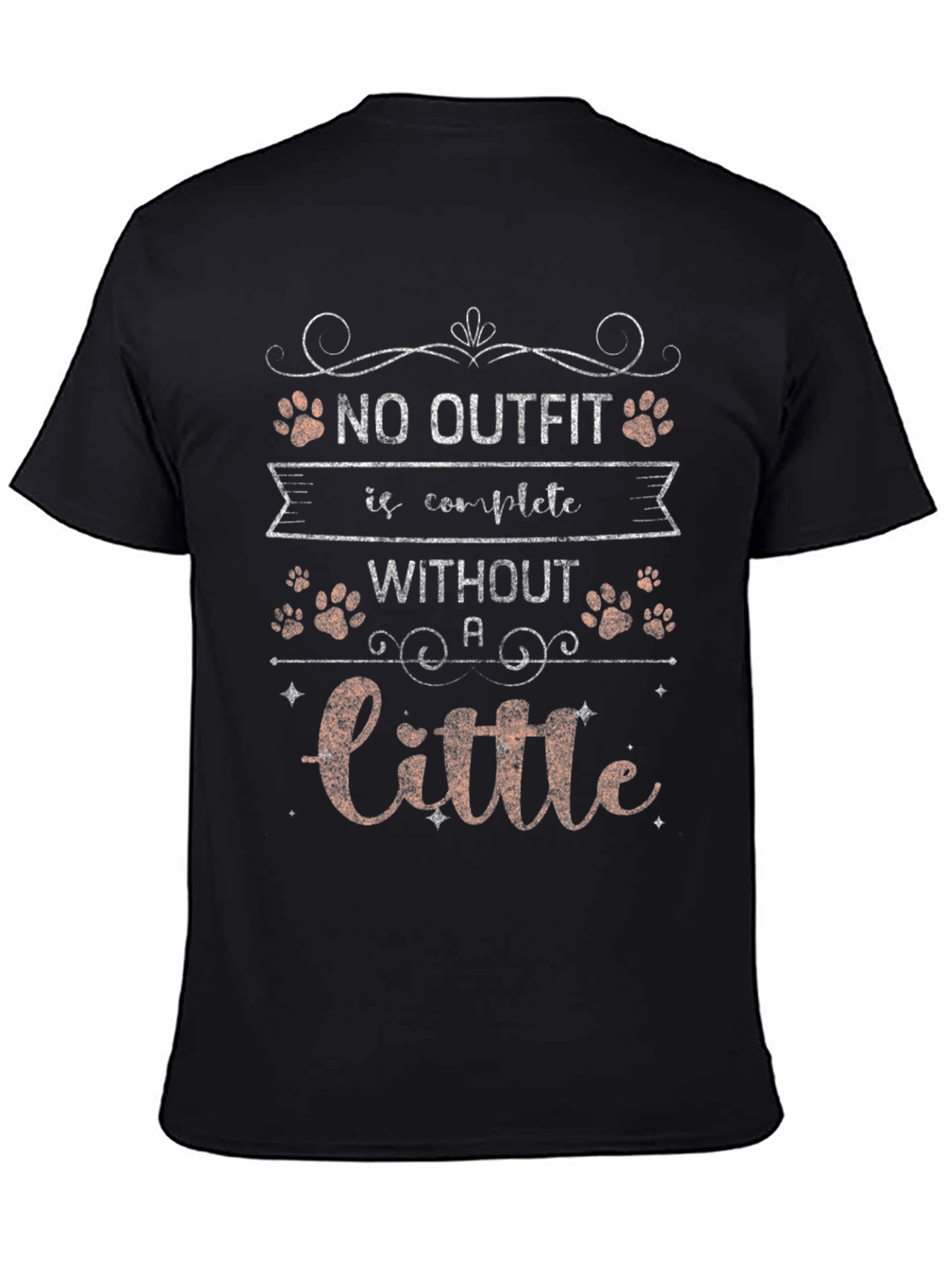 Black Dog Lover T-Shirt: "No Outfit Is Complete Without A Little..." view 4