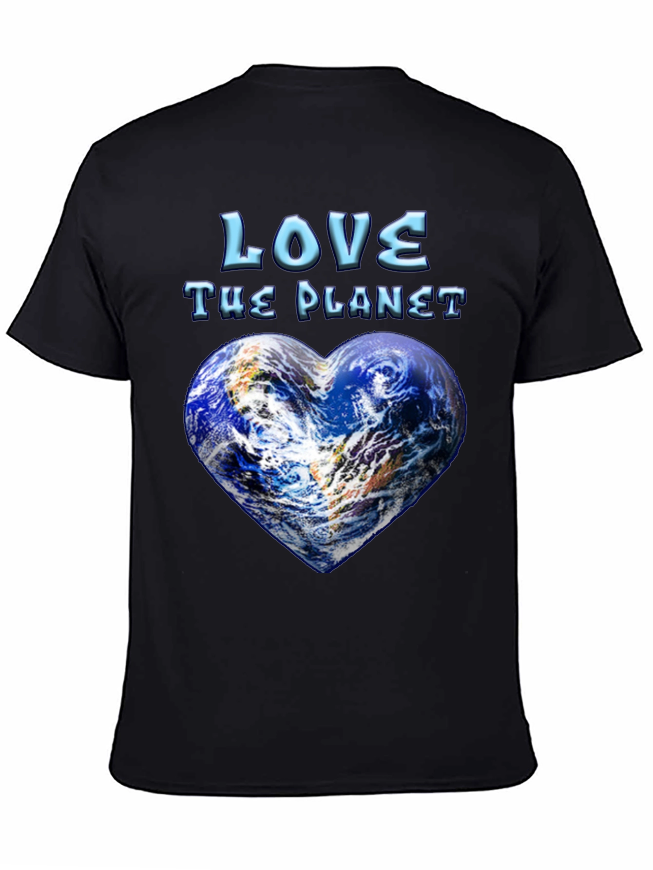 Black Love The Planet Graphic T-Shirt view 4