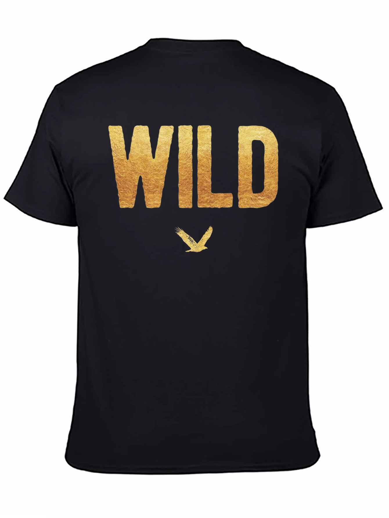 Black Wild Eagle Black Graphic Tee view 4