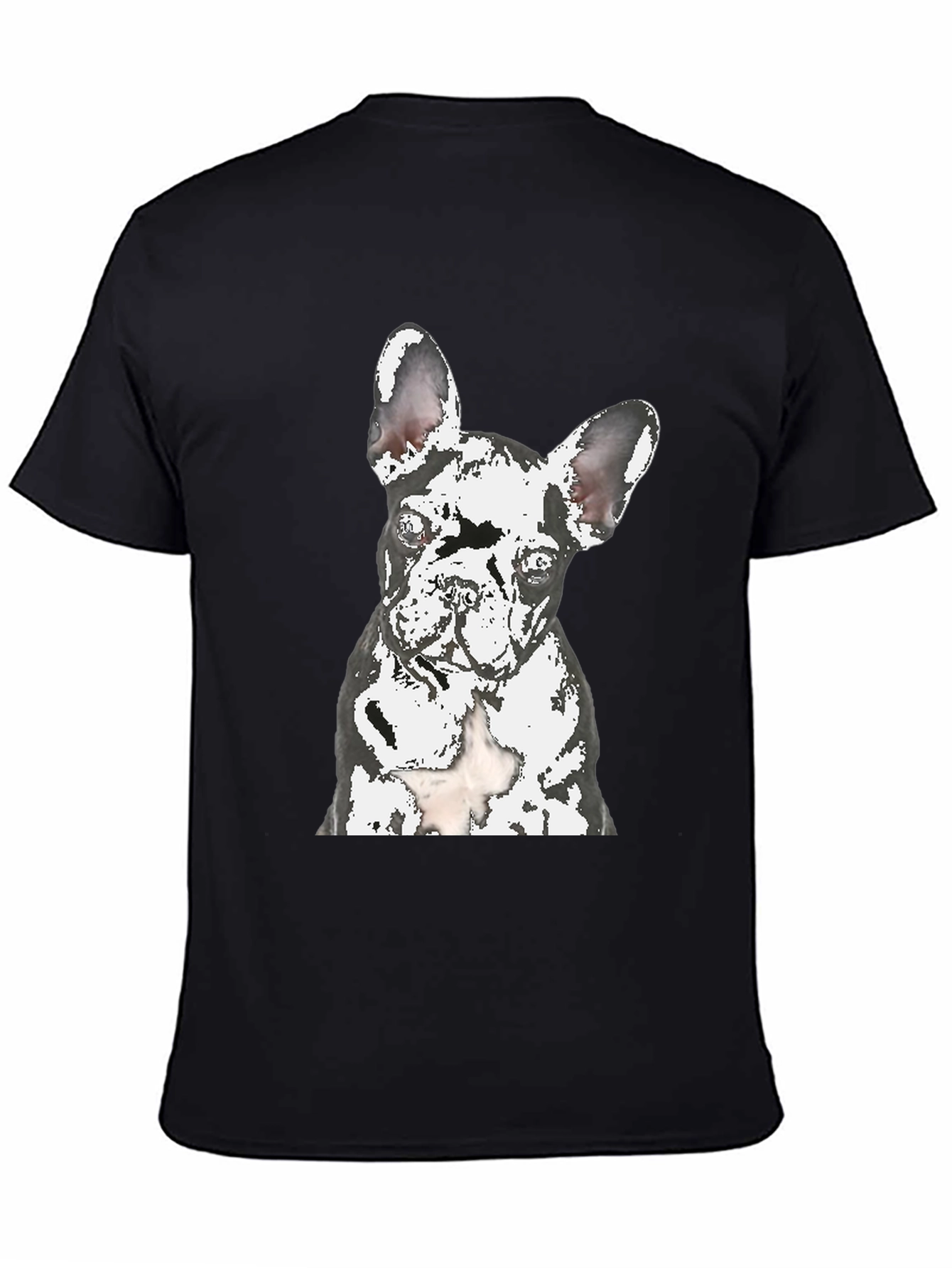 Black Dog Graphic T-Shirt - Modern Crew Neck Tee view 4