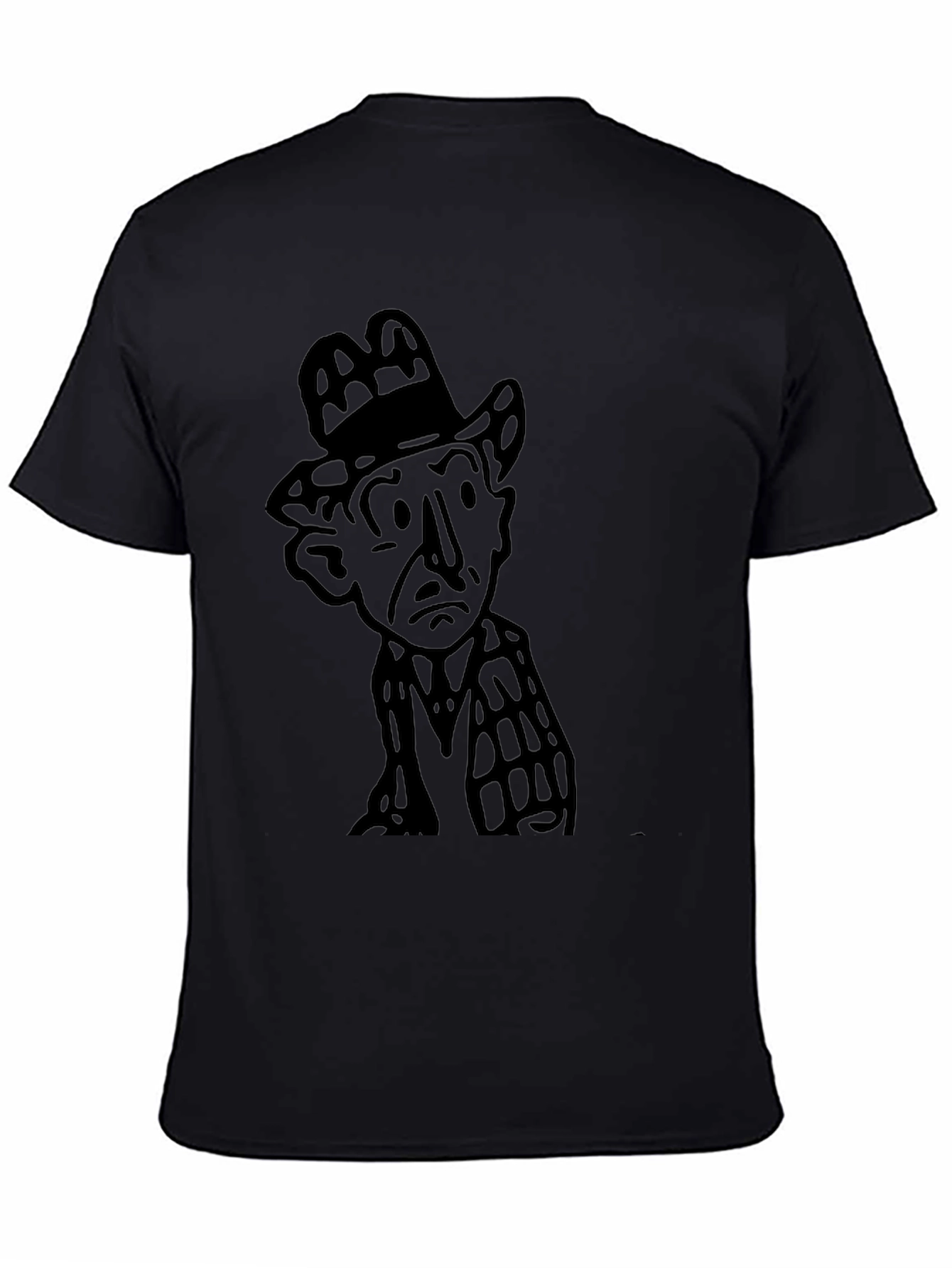 Black Noir Detective Graphic Tee - Classic Style view 4