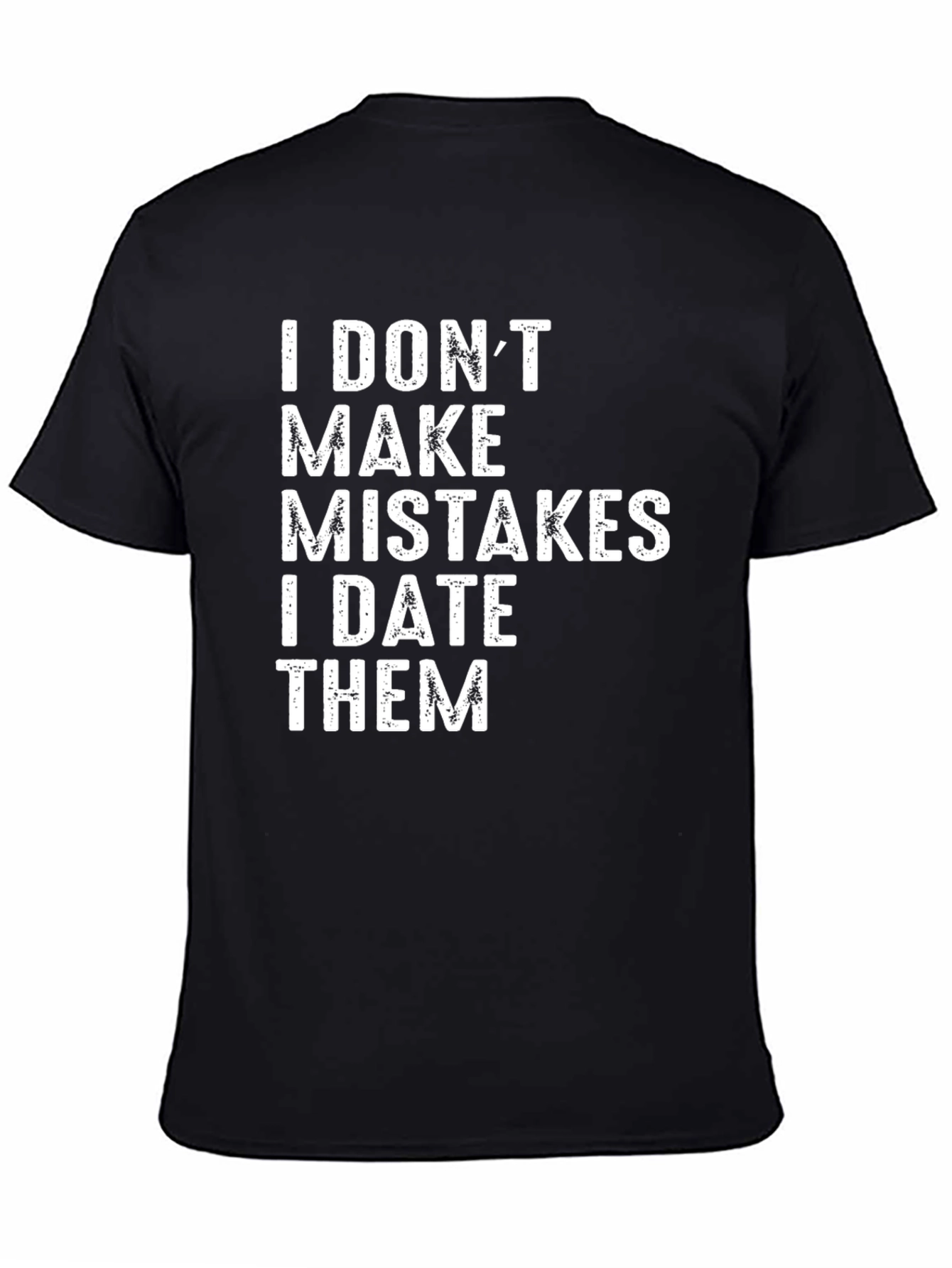 Black Funny "I DATE THEM" Graphic T-Shirt view 4