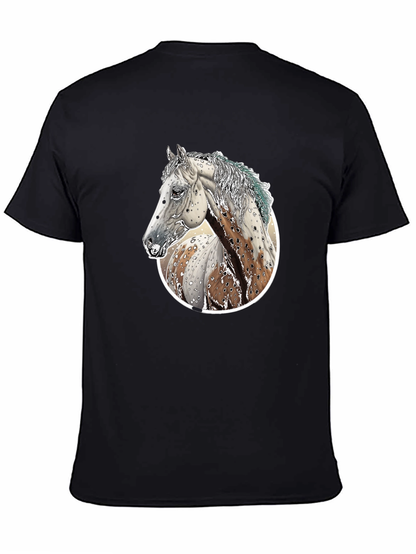 Black Horse Graphic Tee - Men's Black T-Shirt view 4