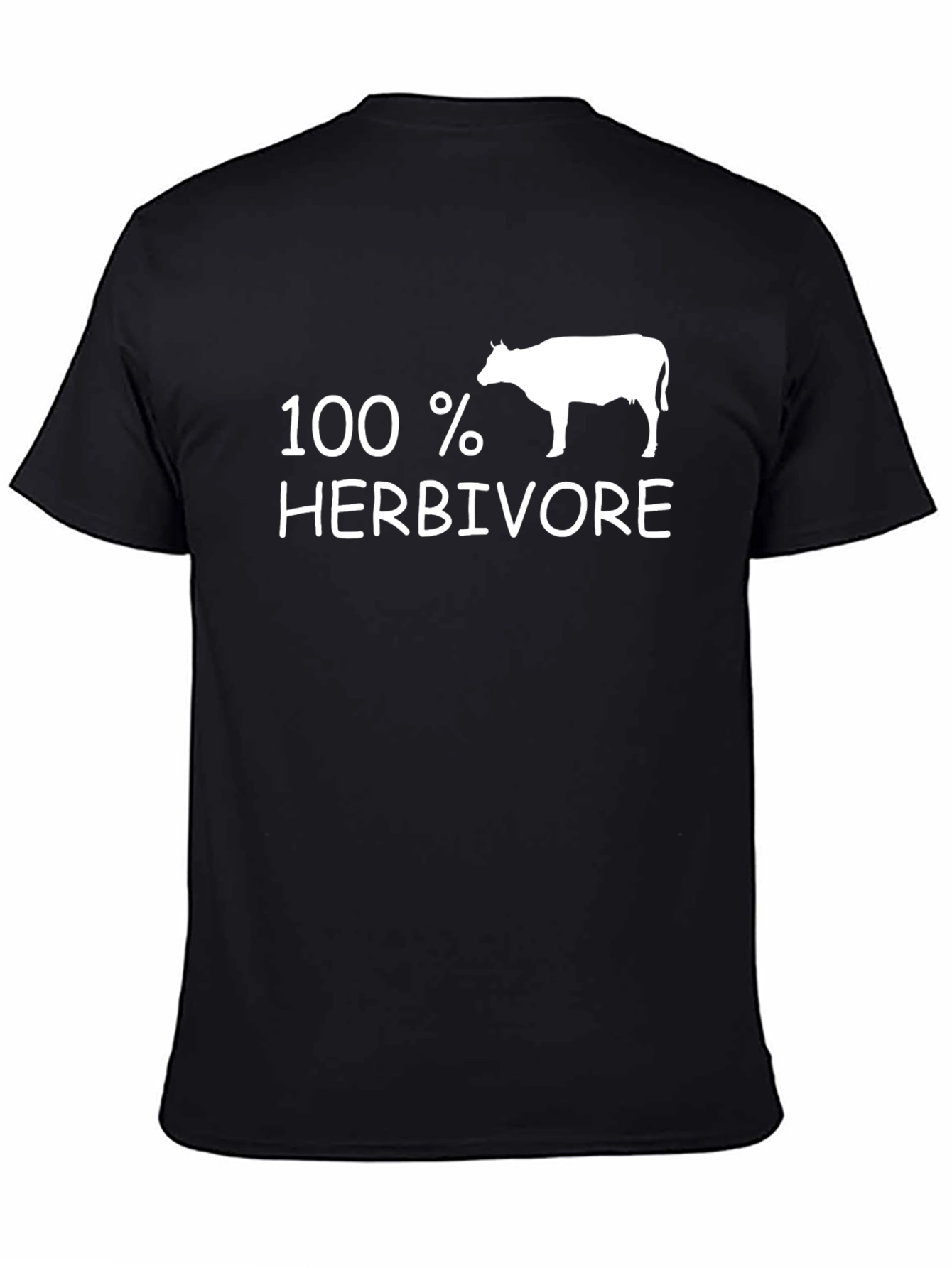 Black 100% Herbivore Black T-Shirt view 4