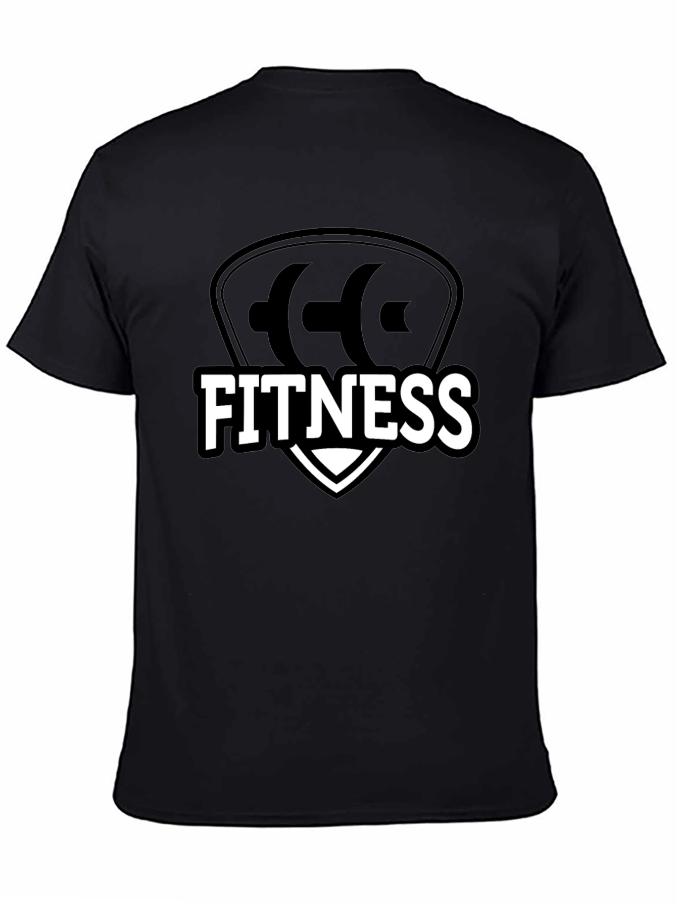 Black Fitness Black T-Shirt view 4