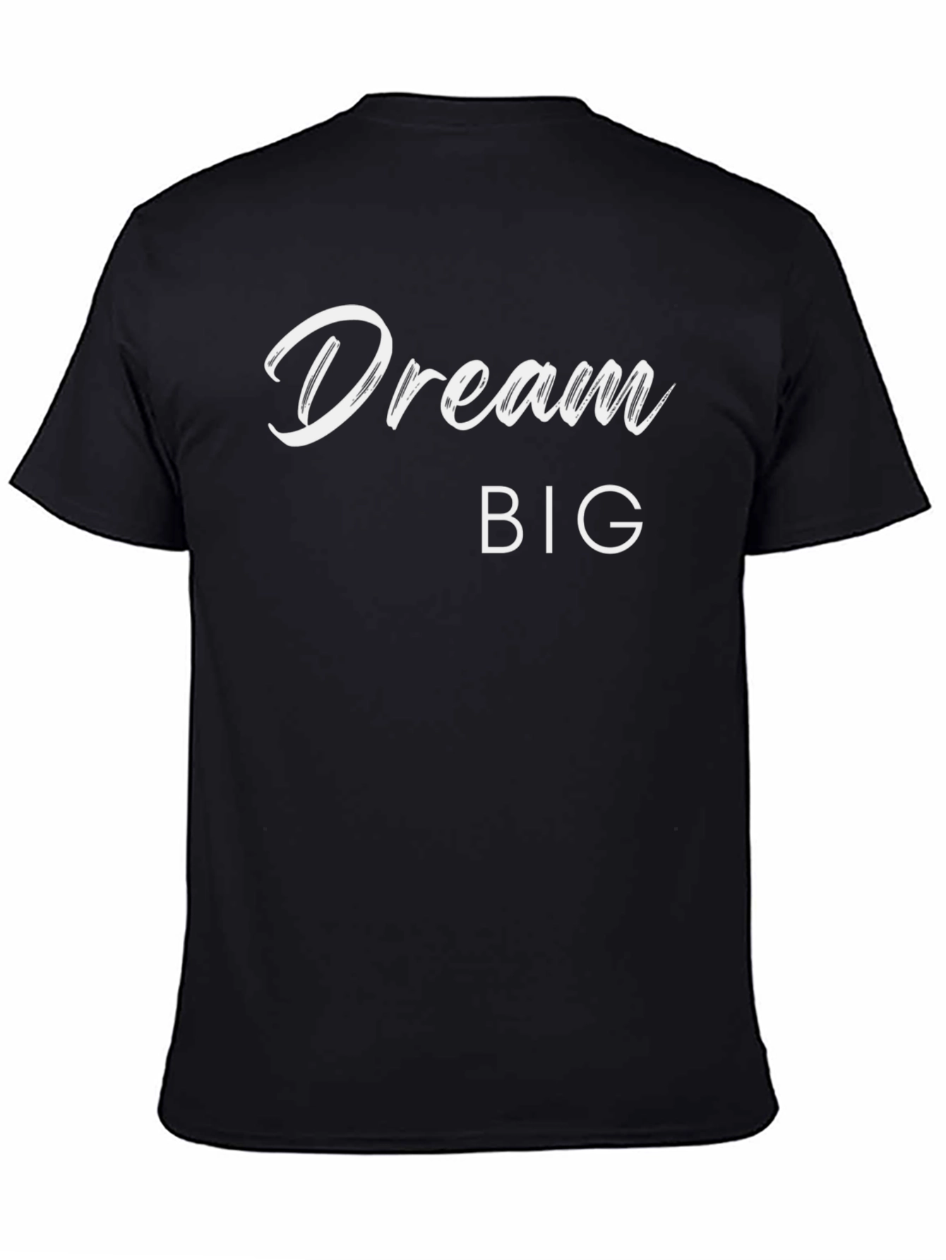 Black Dream Big Graphic Tee - Motivation T-Shirt view 4