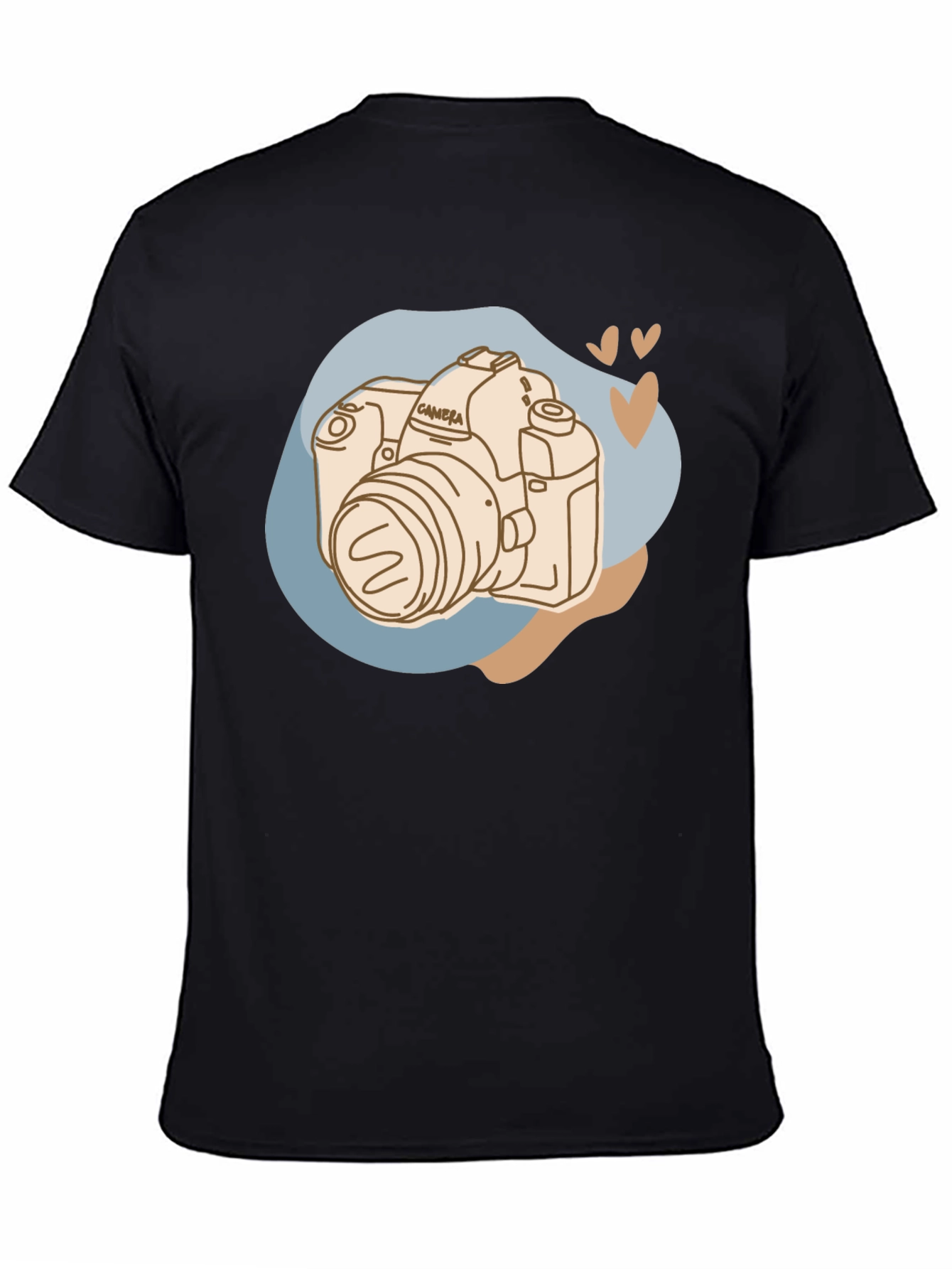 Black Camera Graphic Tee - Stylish Photography Lover T-Shirt view 4