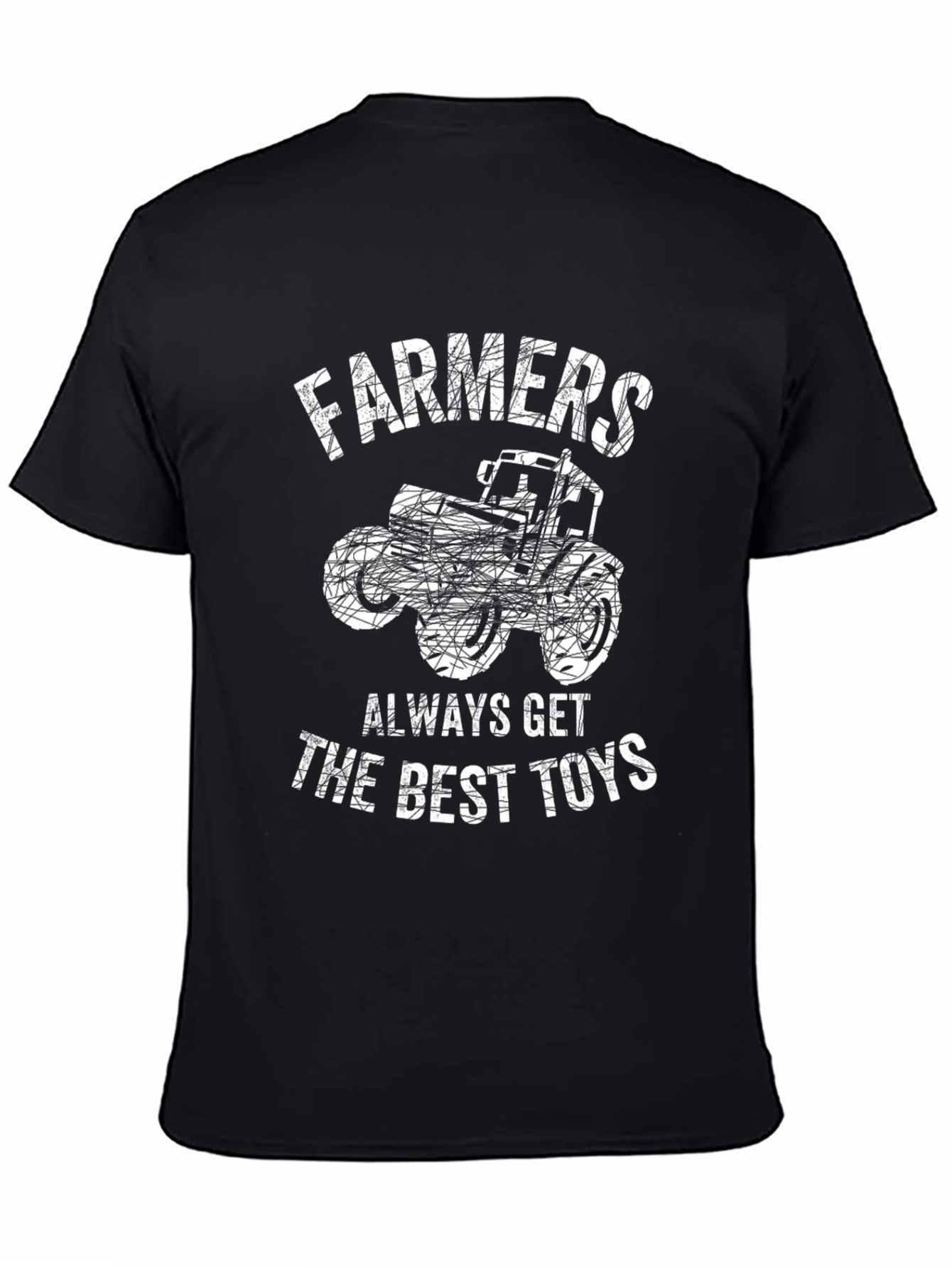 Black Farmers Best Toys Graphic T-Shirt view 4